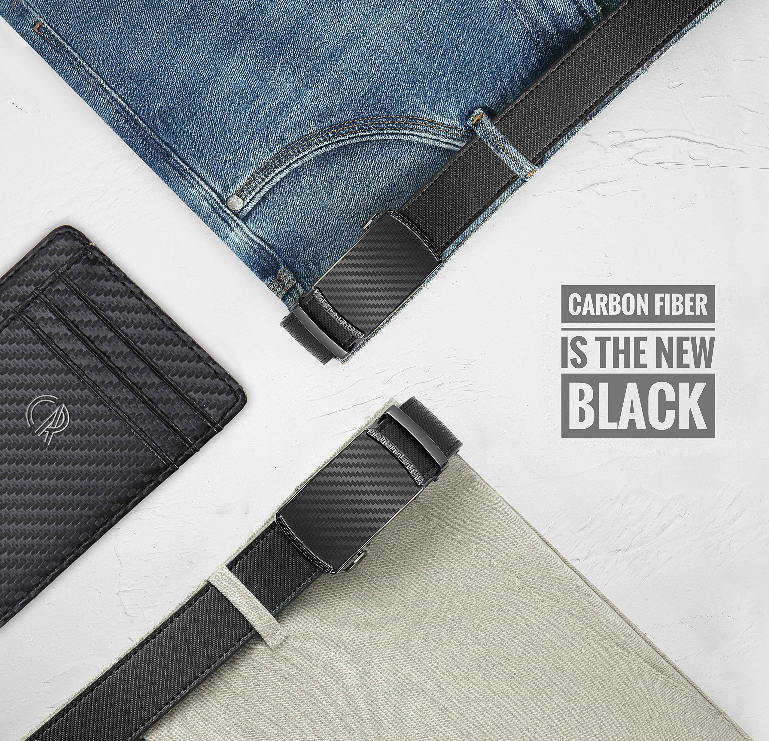 CHAOREN Cintura Uomo Pelle - Cinta Uomo senza Buchi Fibbia 35mm