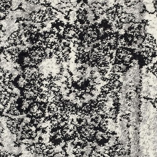 Miniatura 6 de Safavieh Adirondack Collection Alfombra oriental vintage envejecida, Polipropileno, PlateadoNegro