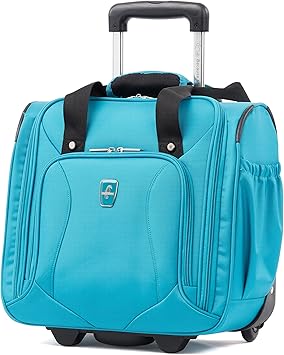 review Atlantic Luggage Atlantic Ultra Lite Softsides Rolling Underseat Carry-on, Turquoise Blue, One Size