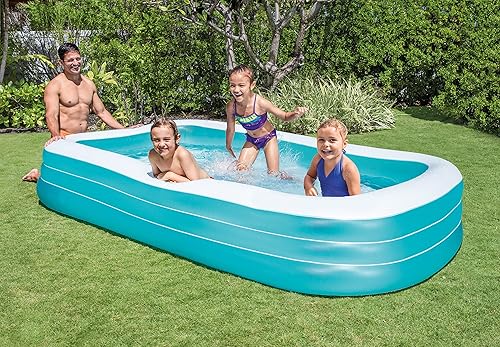 Vista 4 de Intex - Piscina inflable para niños de 6 años o más, 8" Azul