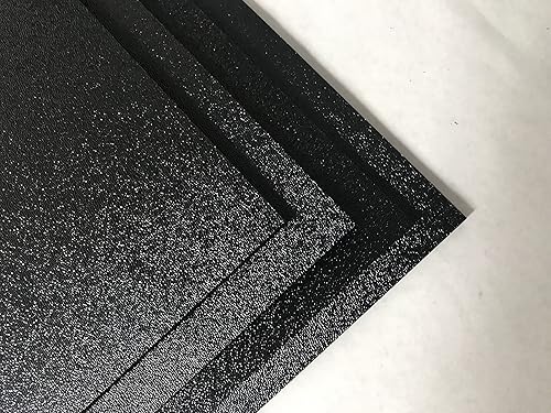 ABS color negro lámina de plástico 18 x 24 x 24 con textura 1lado formación de aspiradora paquete de 4