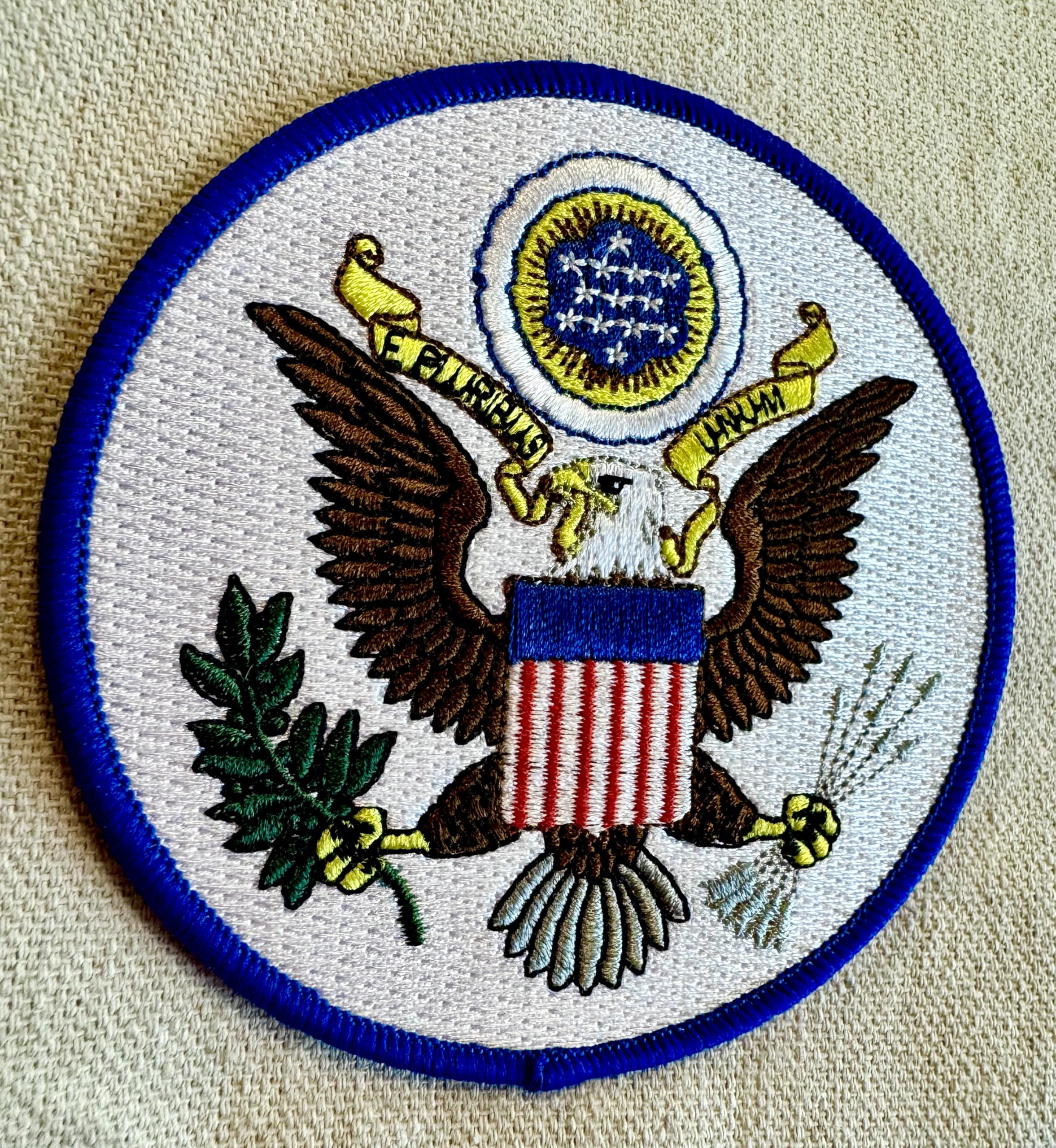 Amazon.com: Great Seal United States White Embroidered Patch