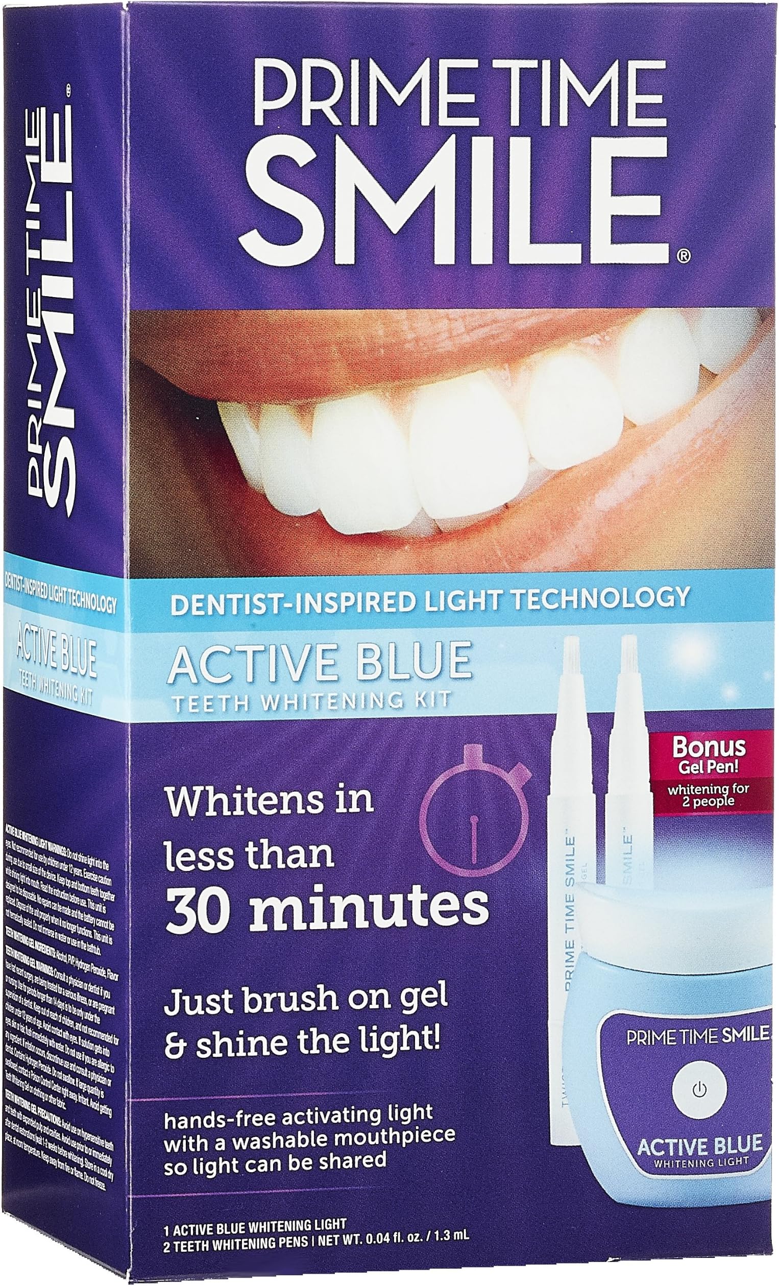 Active Blue Teeth Whitening Kit, 0.08 Ounce