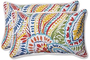 Pillow Perfect Outdoor Patio Throw Pillows, Plush Throw Pillow with Weather Resistance