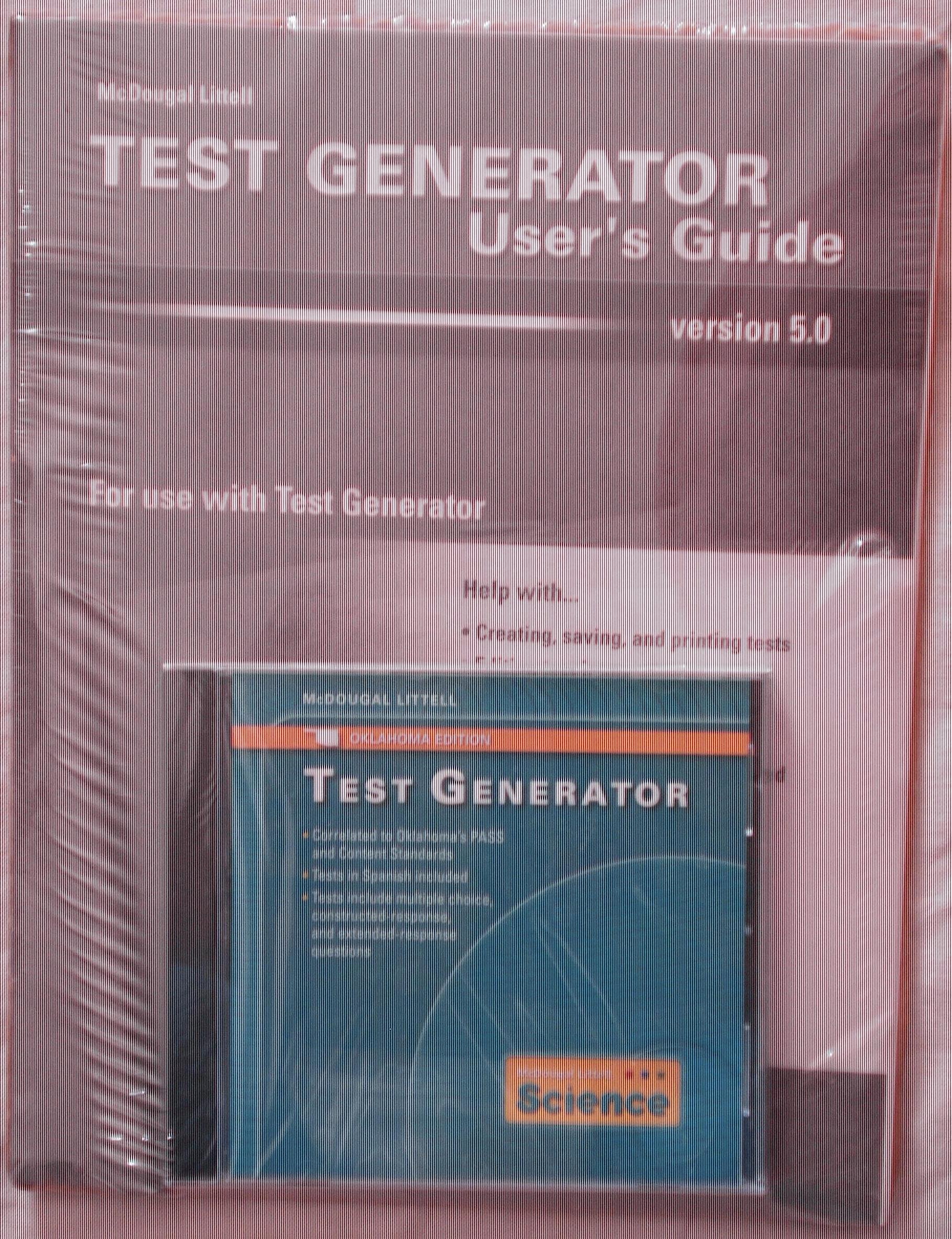 Science Test Generator Kit Grades 6-8 (McDougal Littell Science)