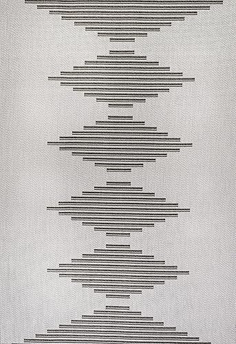 Miniatura 8 de JONATHAN Y Alfombra de área para interiores y exteriores, 4 x 6 pies, color gris claronegro, Vinales para patio trasero, patio, porche, fácil de