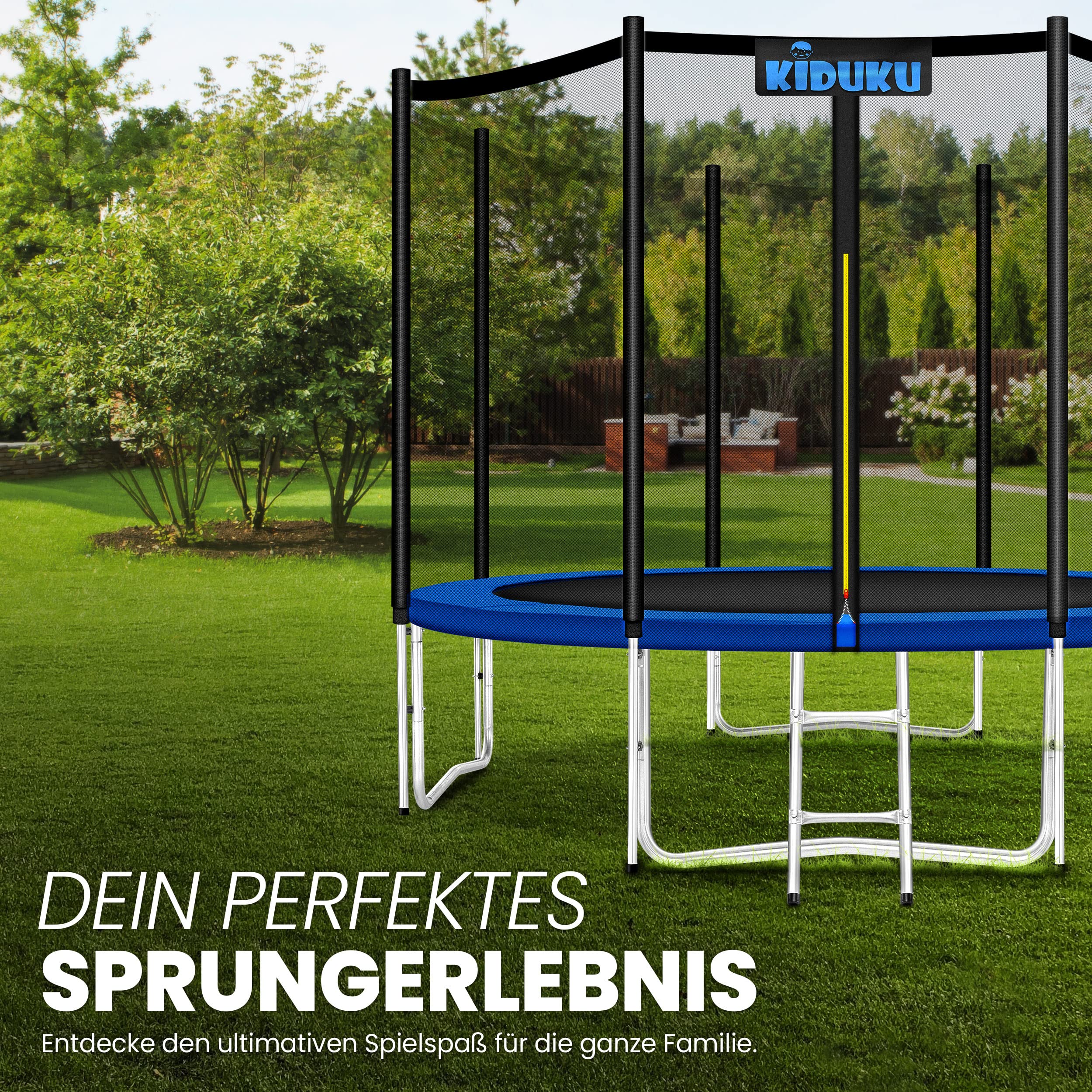 KIDUKU Trampolin Ersatznetz Sicherheitsnetz Trampolinersatznetz Ø 244 305 366 427 cm