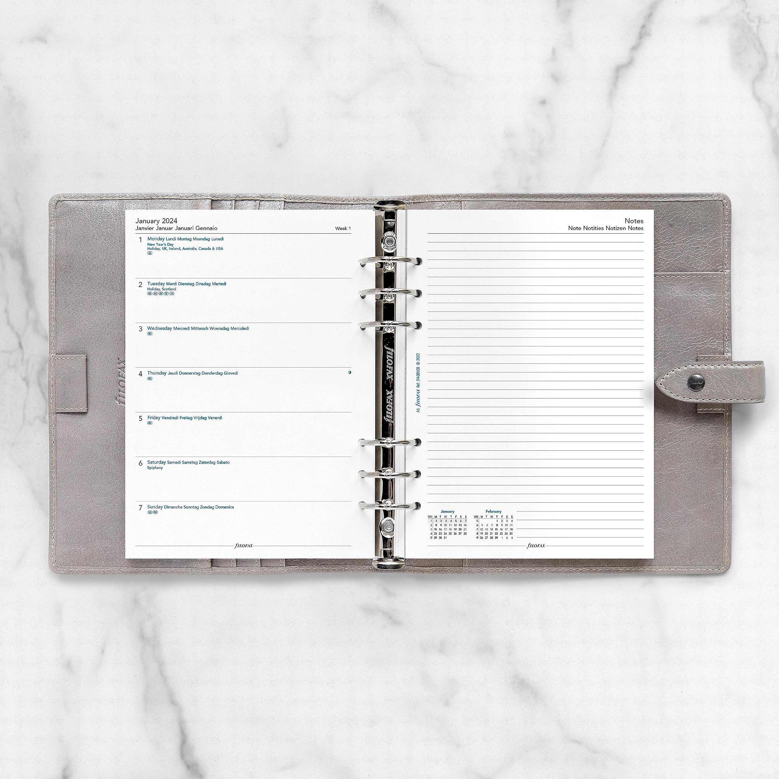 Filofax Calendar Diary Refill, Personal/compact Size, Week