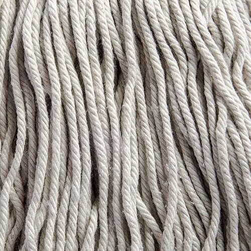 Miniatura 3 de Carlisle FoodService Products 369024C00 Flo-Pac Kwik-On #24 - Trapeador húmedo de algodón con parte superior de rosca, 18 pulgadas de longitud