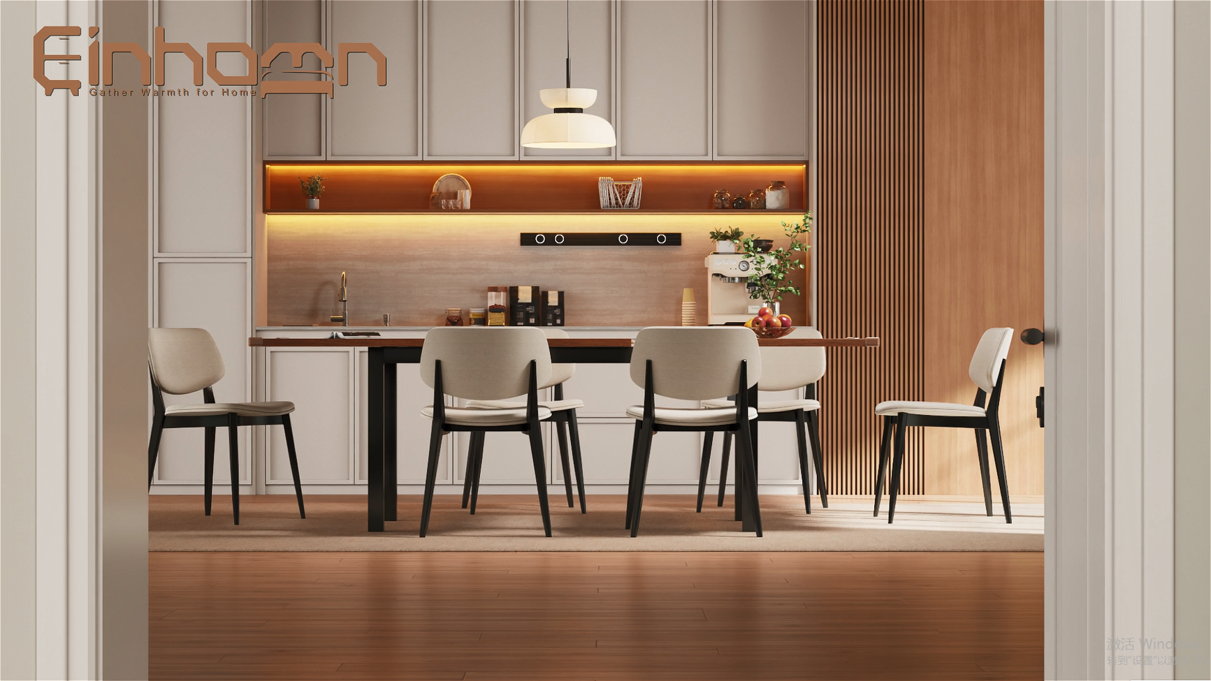 Amazon.com - Einhomn Extendable Dining Table for 4-6, 63