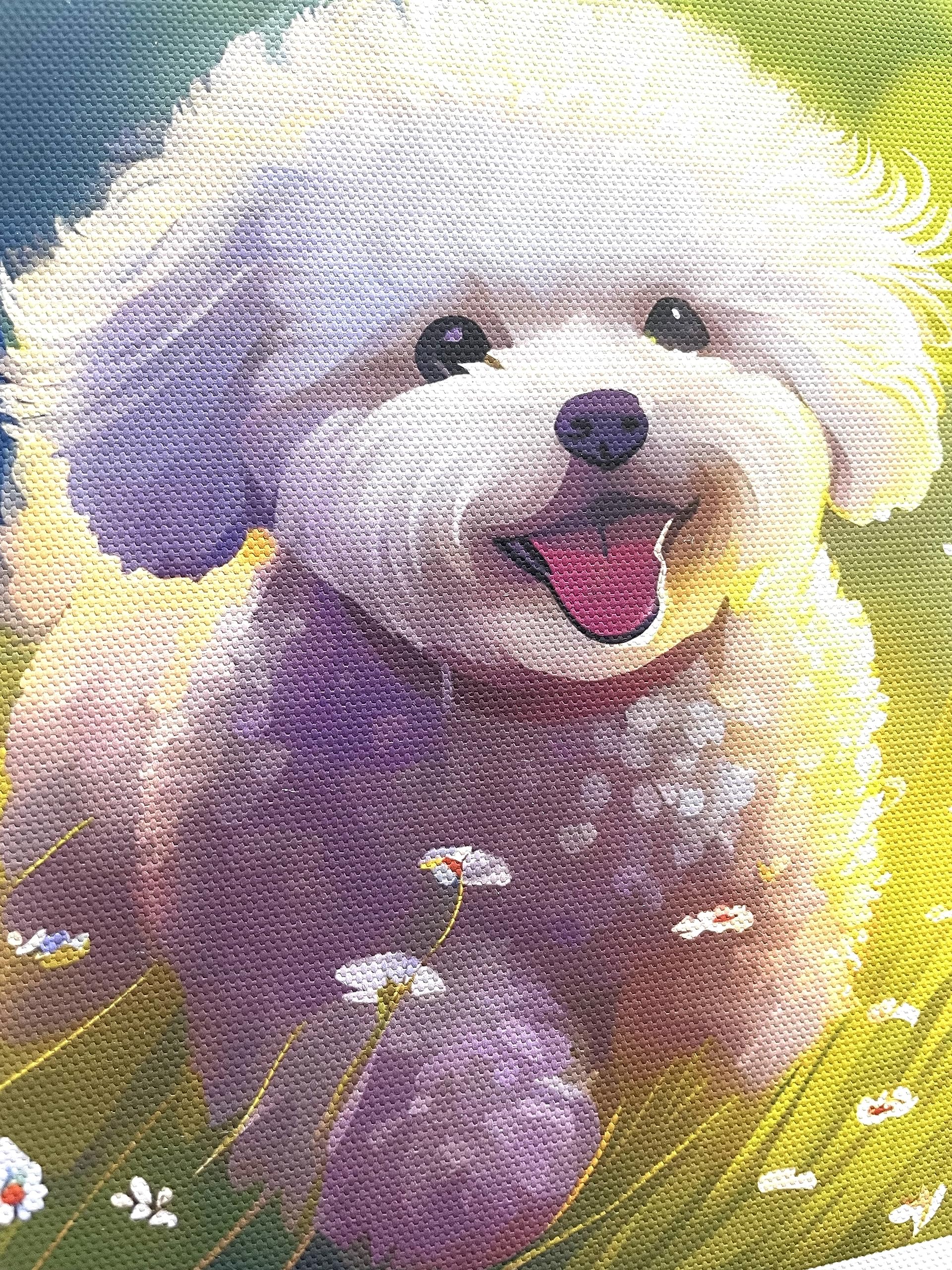 Amazon.co.jp: 犬 ポスター キャンバス ダックスフンド トイプードル