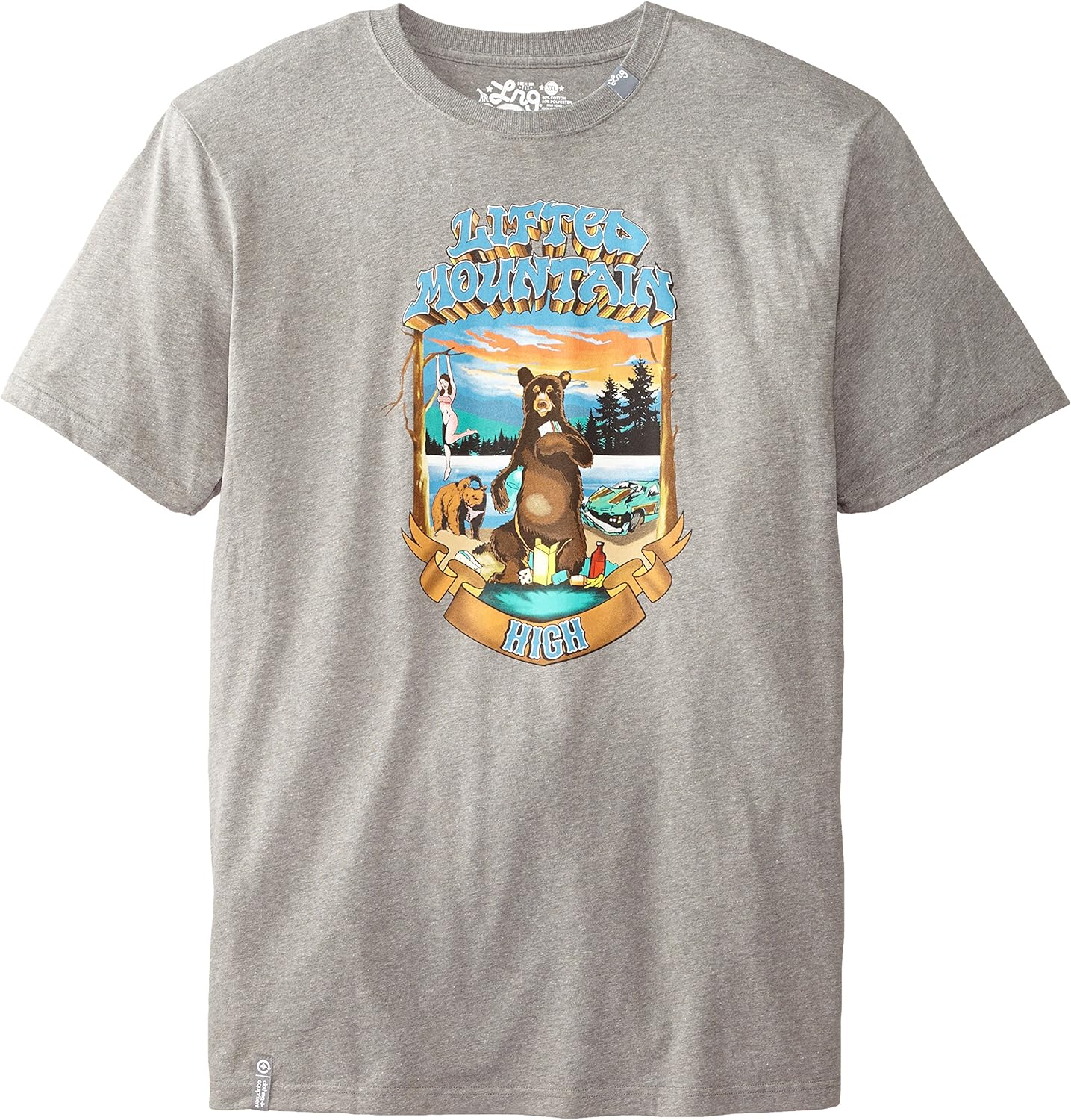 LRG Men's Big-Tall Lifted Mountain High T-Shirt