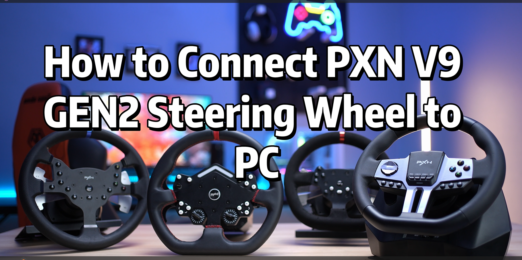 Amazon.com: PXN PC Steering Wheel, Gaming Racing Wheel V9 GEN2