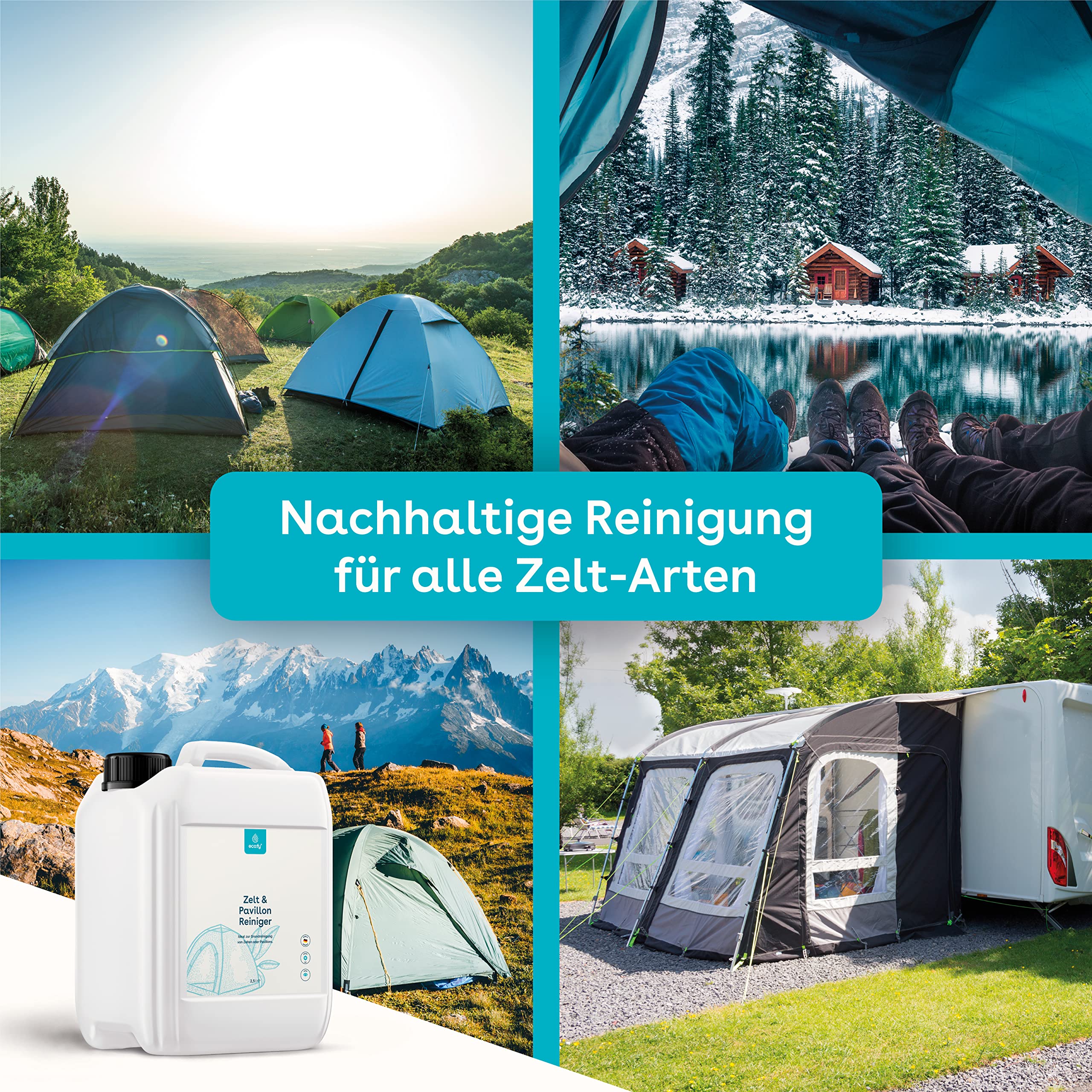 Zelt und Pavillon Reiniger Zeltreiniger für natürliche und synthetische Fasern Löst Verschmutzungen Grünbelag Stockflecken