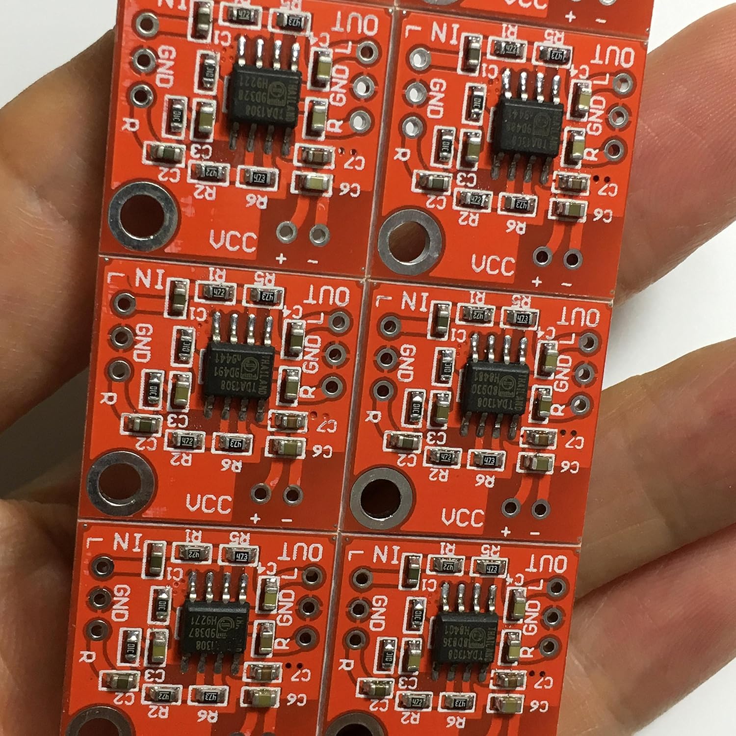 5 pcs lot Stereo Emitter Microphone Amplifier Module Pickup Module TDA1308 Audio chip