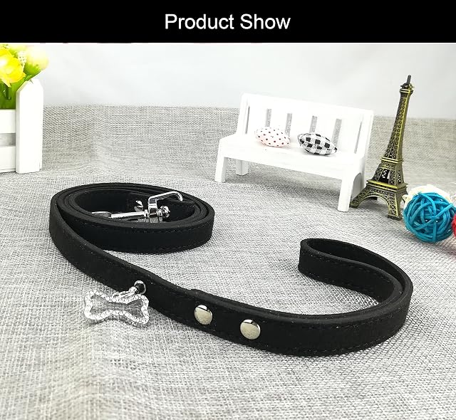 Foto 7 de 7 de Newtensina Correas para Mascotas de Mascotas Lindas Microfibra Correas para Perros pequeños - 4 pies