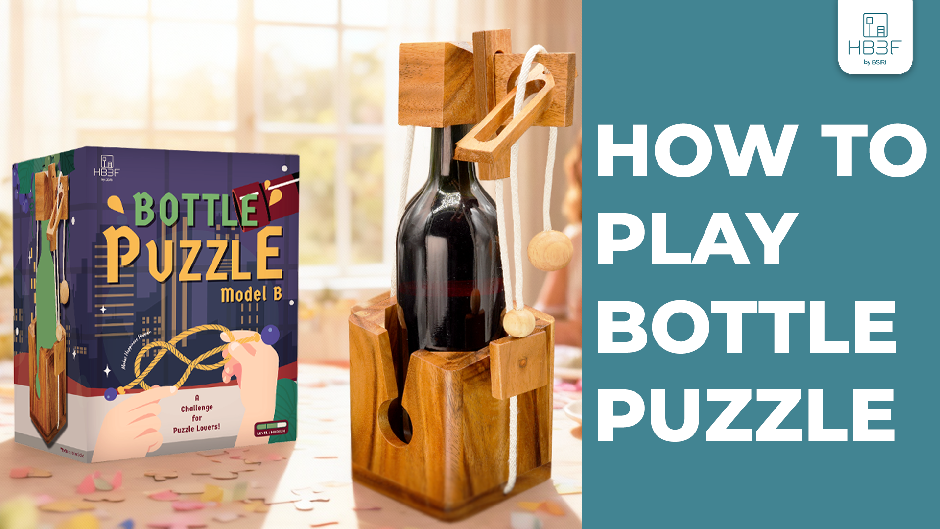 Amazon.com: BSIRI Think for Wooden Bottle Puzzle Lock Adult Game