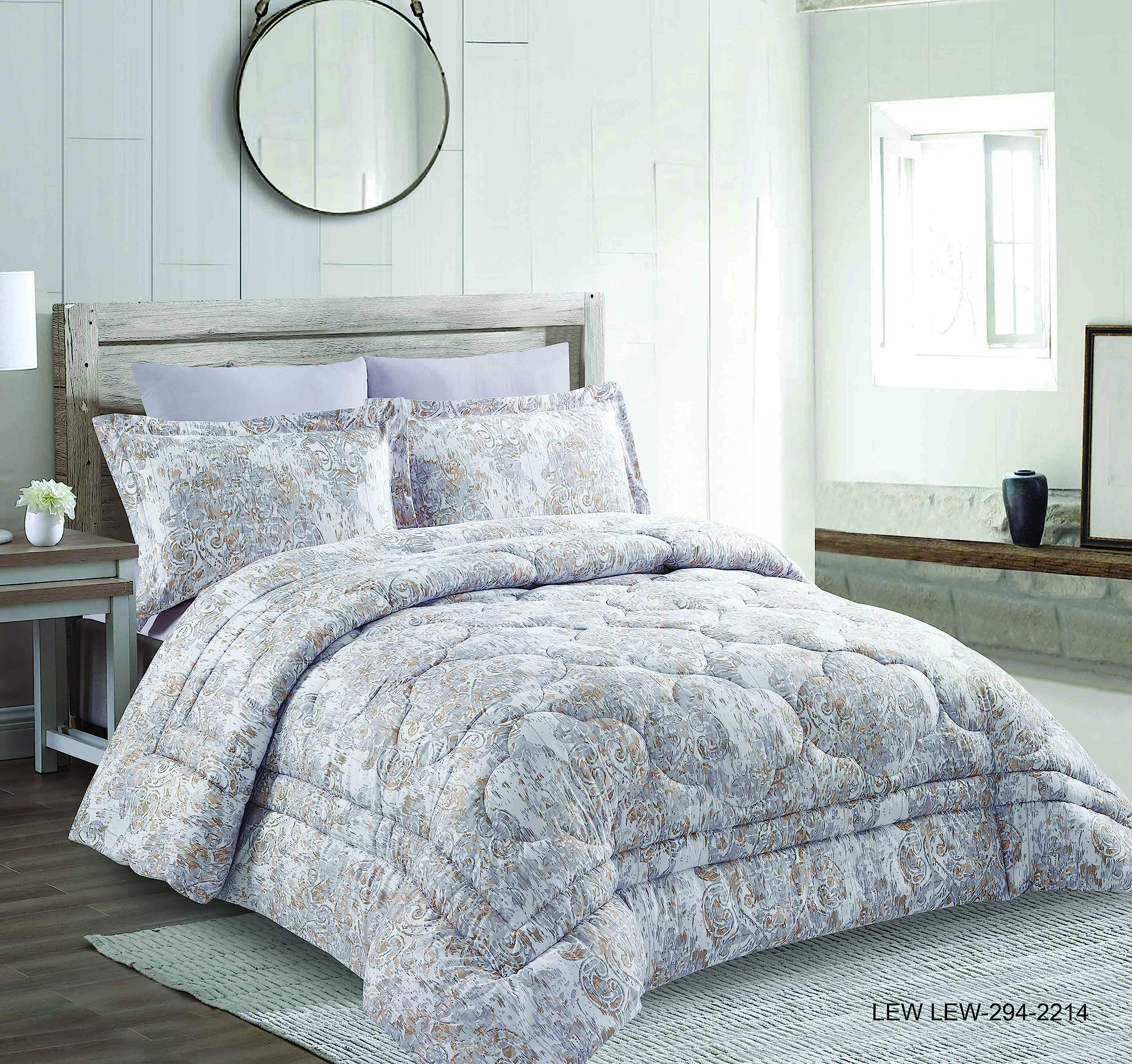 EliteHome Elite Home Ultrasoft 4 Pcs Microfiber Comforter Set Double, Camel