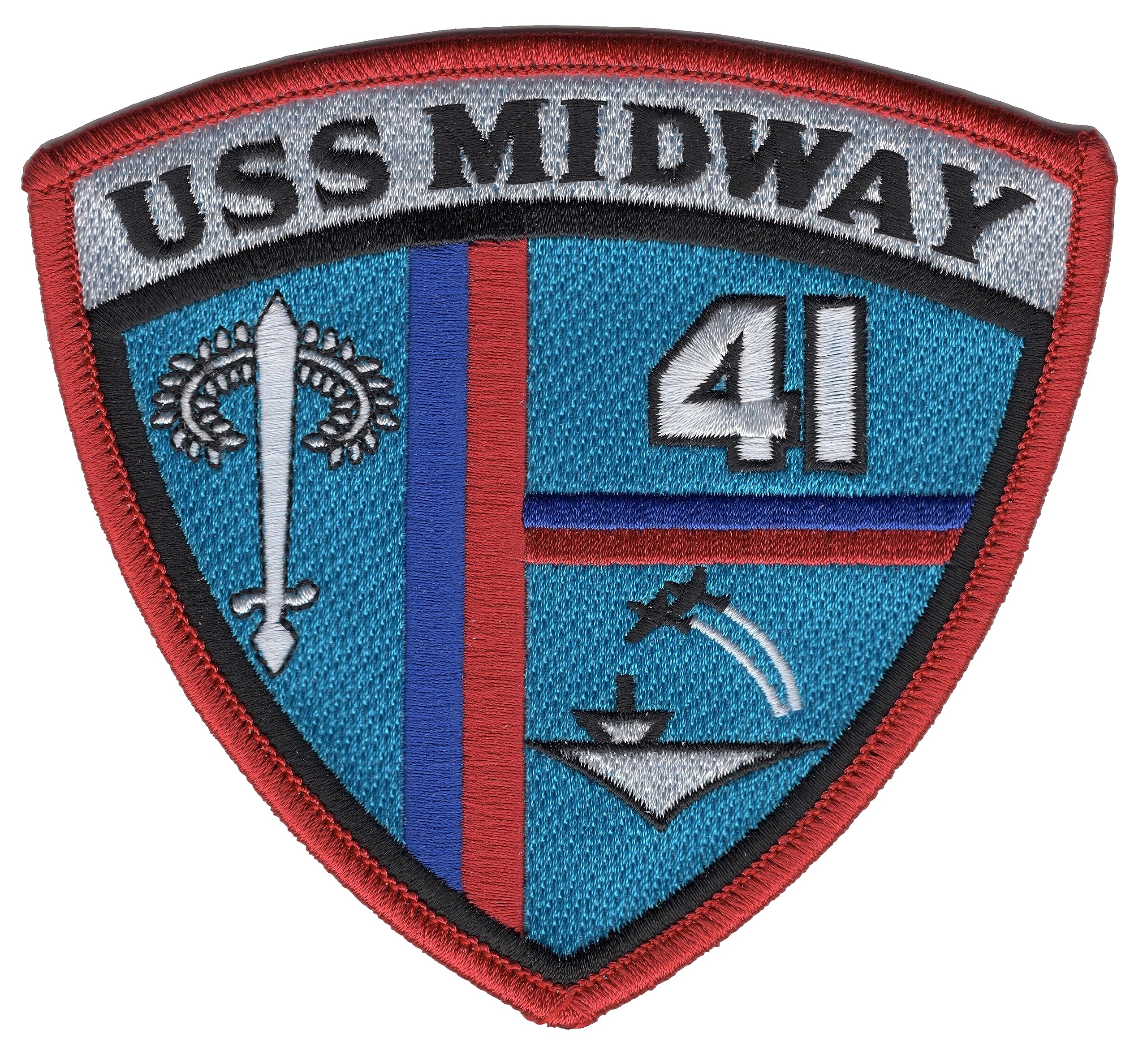 米海軍　CV-41 TOP TENパッチ Amazon.com: CV-41 USS Midway Patch : Clothing, Shoes & Jewelry