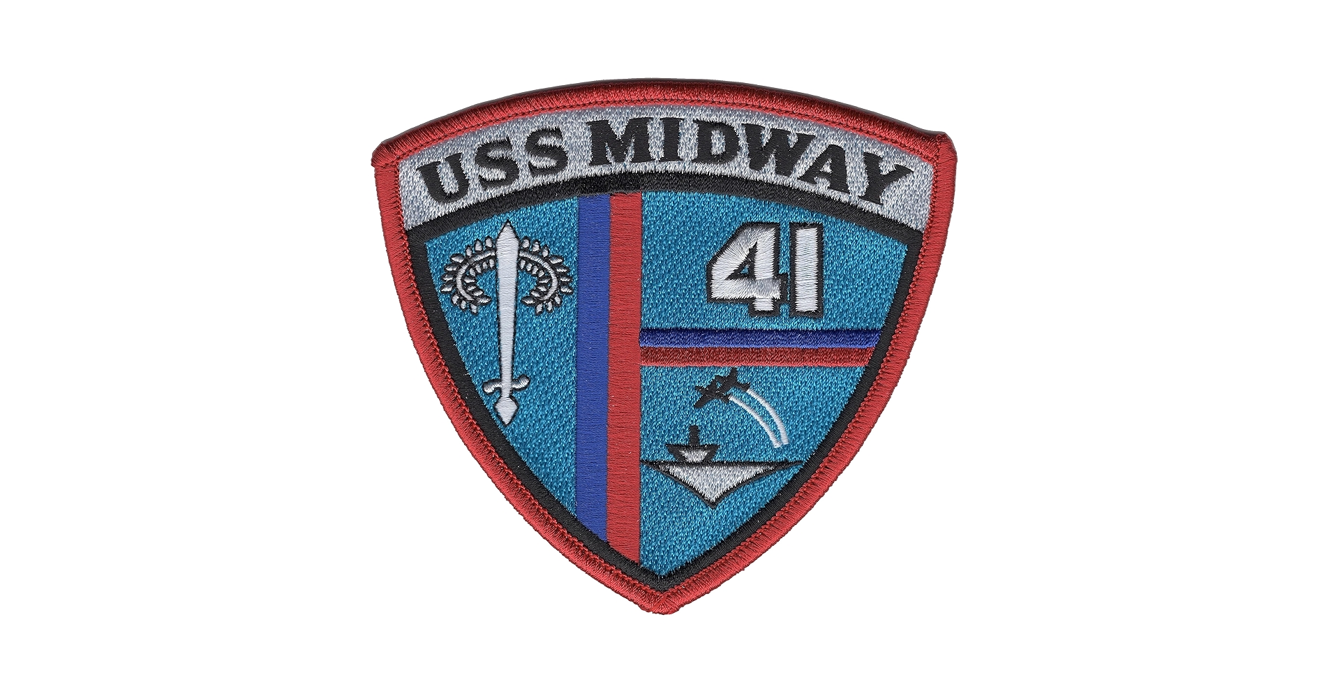 米海軍　CV-41 TOP TENパッチ Amazon.com: CV-41 USS Midway Patch : Clothing, Shoes & Jewelry