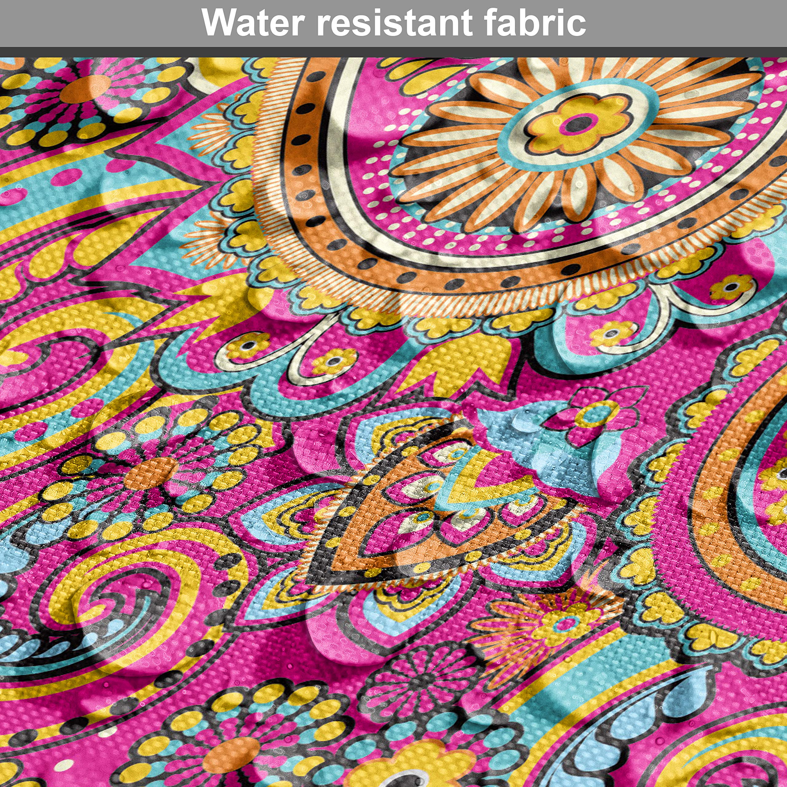 Amazon.com: Ambesonne Paisley Fabric by The Yard, Paisley Patterns