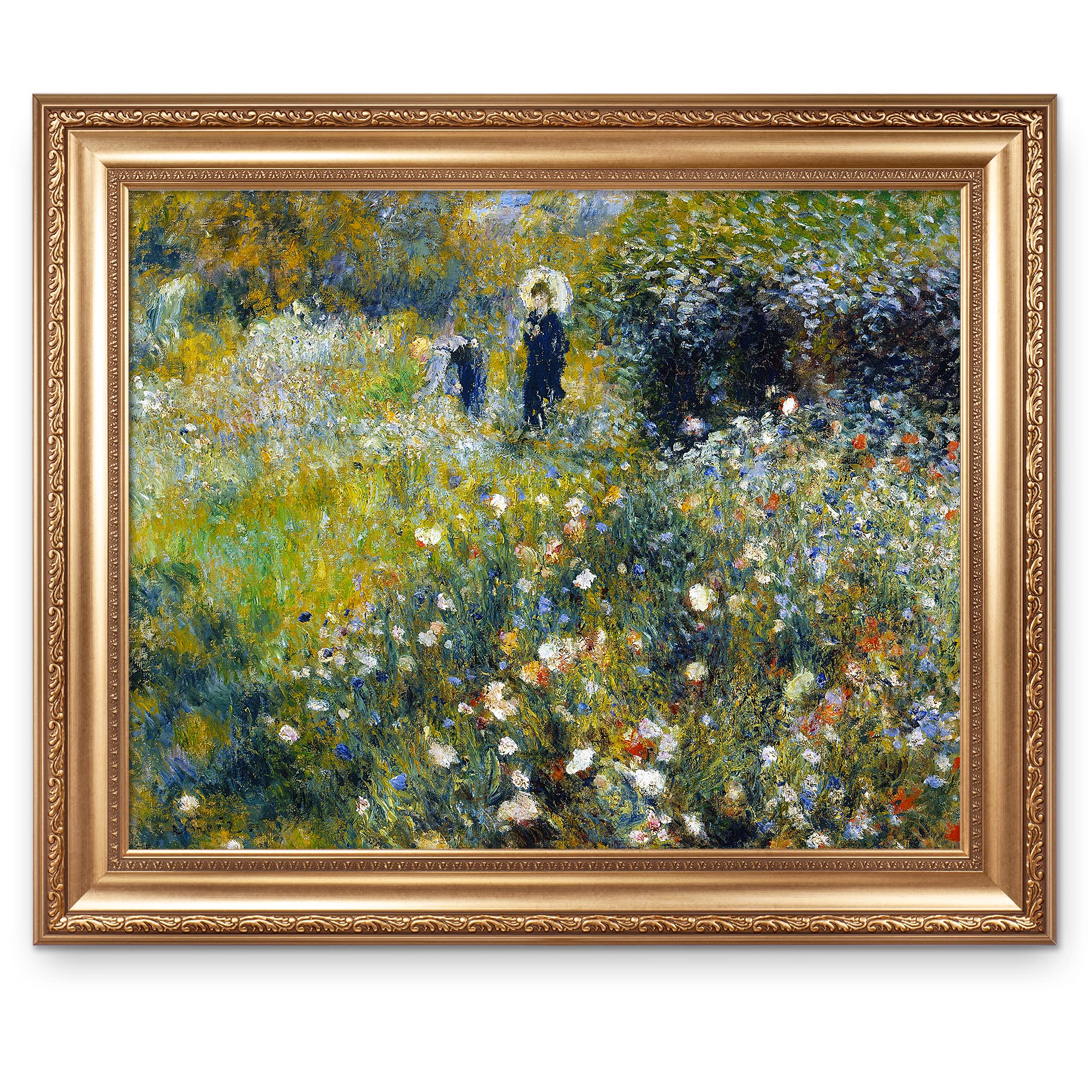 Amazon.com: Woman with a Parasol in a Garden by Pierre-Auguste