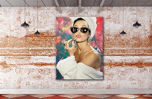 Miniatura 5 de SpiritualHands Audrey Hepburn - Póster artístico para pared enmarcado, arte de pared Haus and Hues, decoración de pared de moda, arte de pared