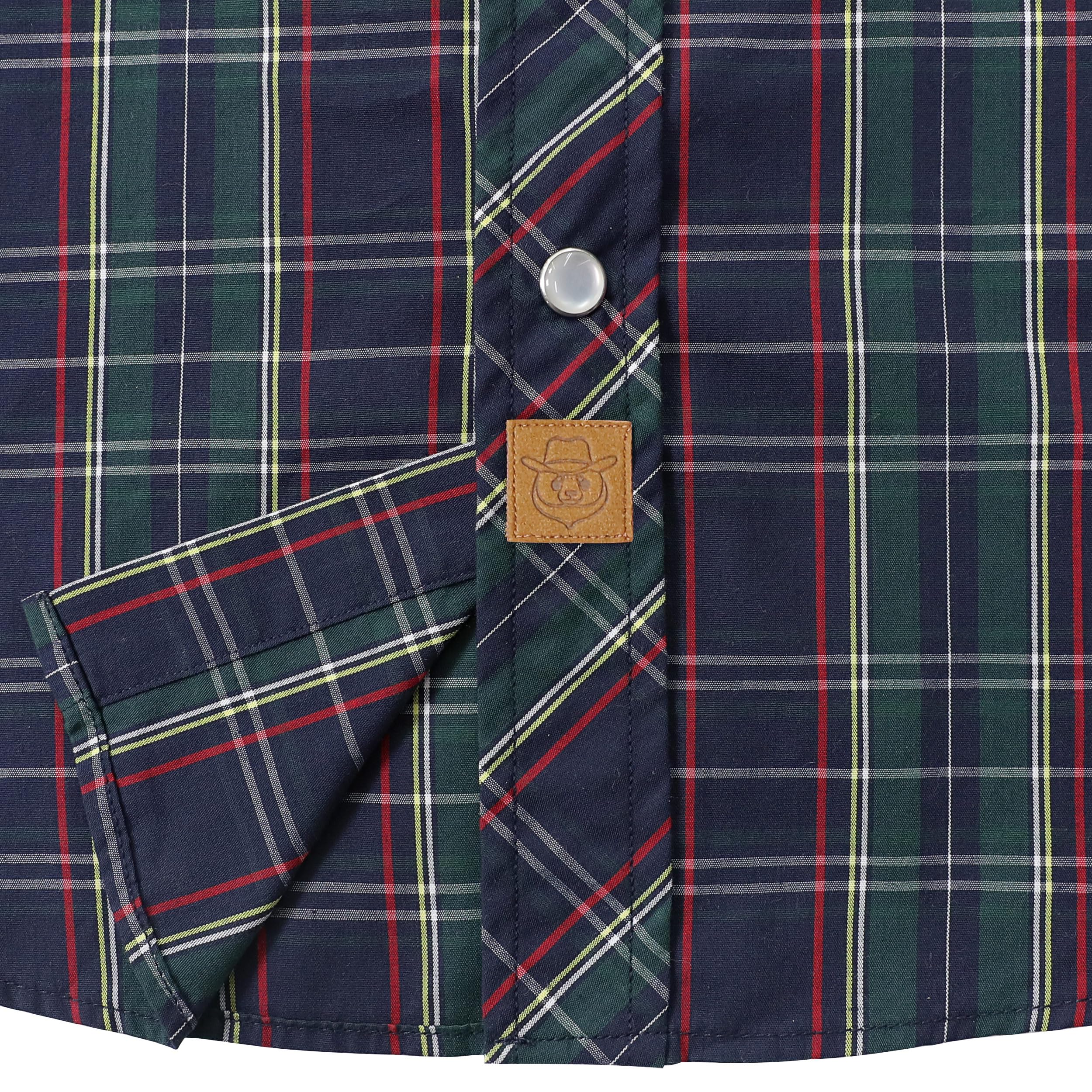 Dubinik® Camicia Uomo Maniche Corte Quadri Camicia Uomo Estiva Western Bottoni Automatici Cowboy Casual Comoda Camicia Uomo