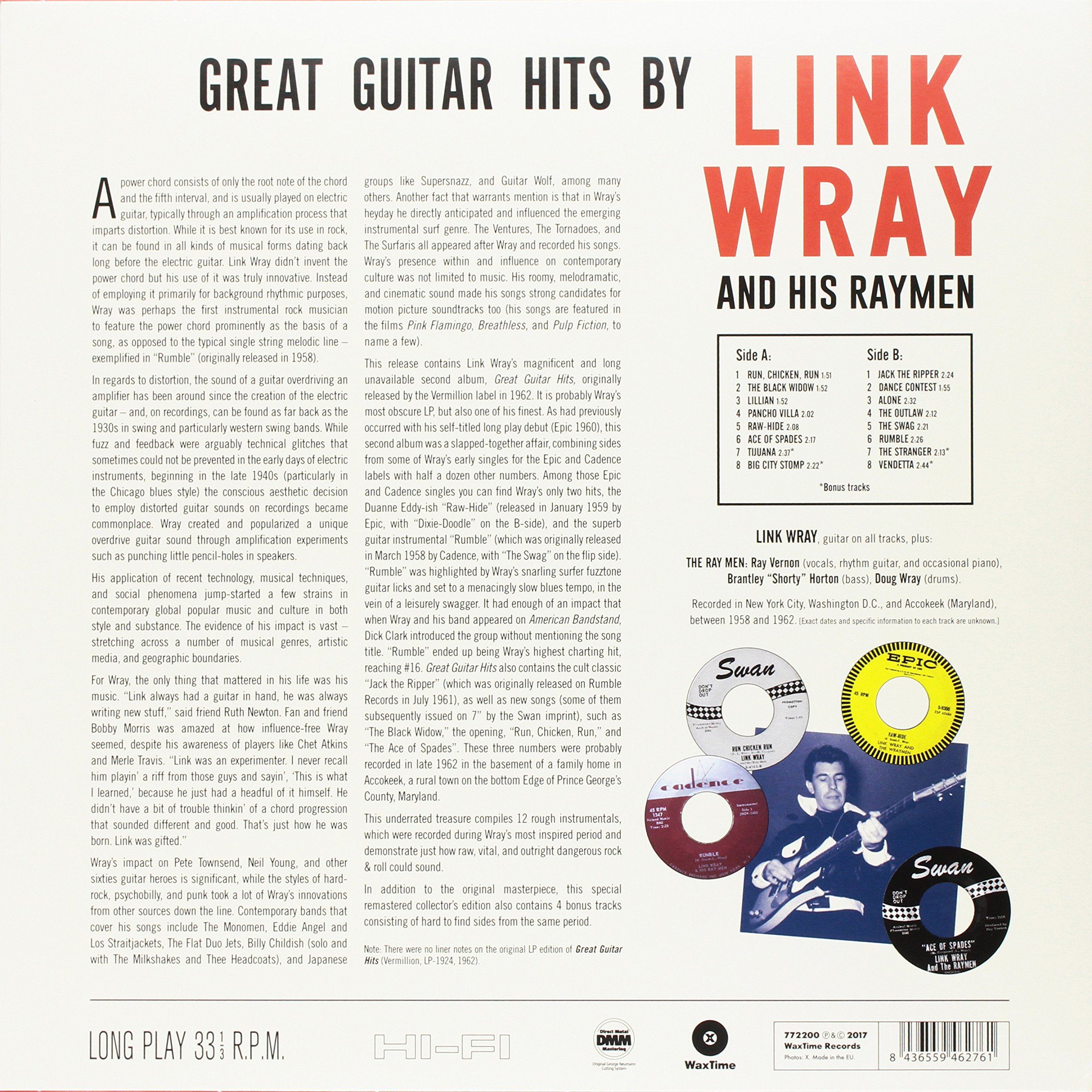 Great Guitar Hits by Link Wray and His Raymen