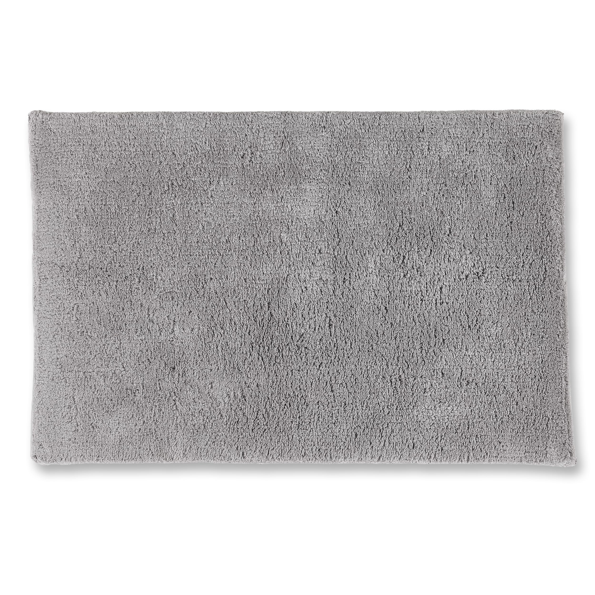 Collezione Schöner Wohnen Tappeto da bagno 60 x 90 cm - reversibile - lavabile - 100% cotone - monocolore - grigio chiaro