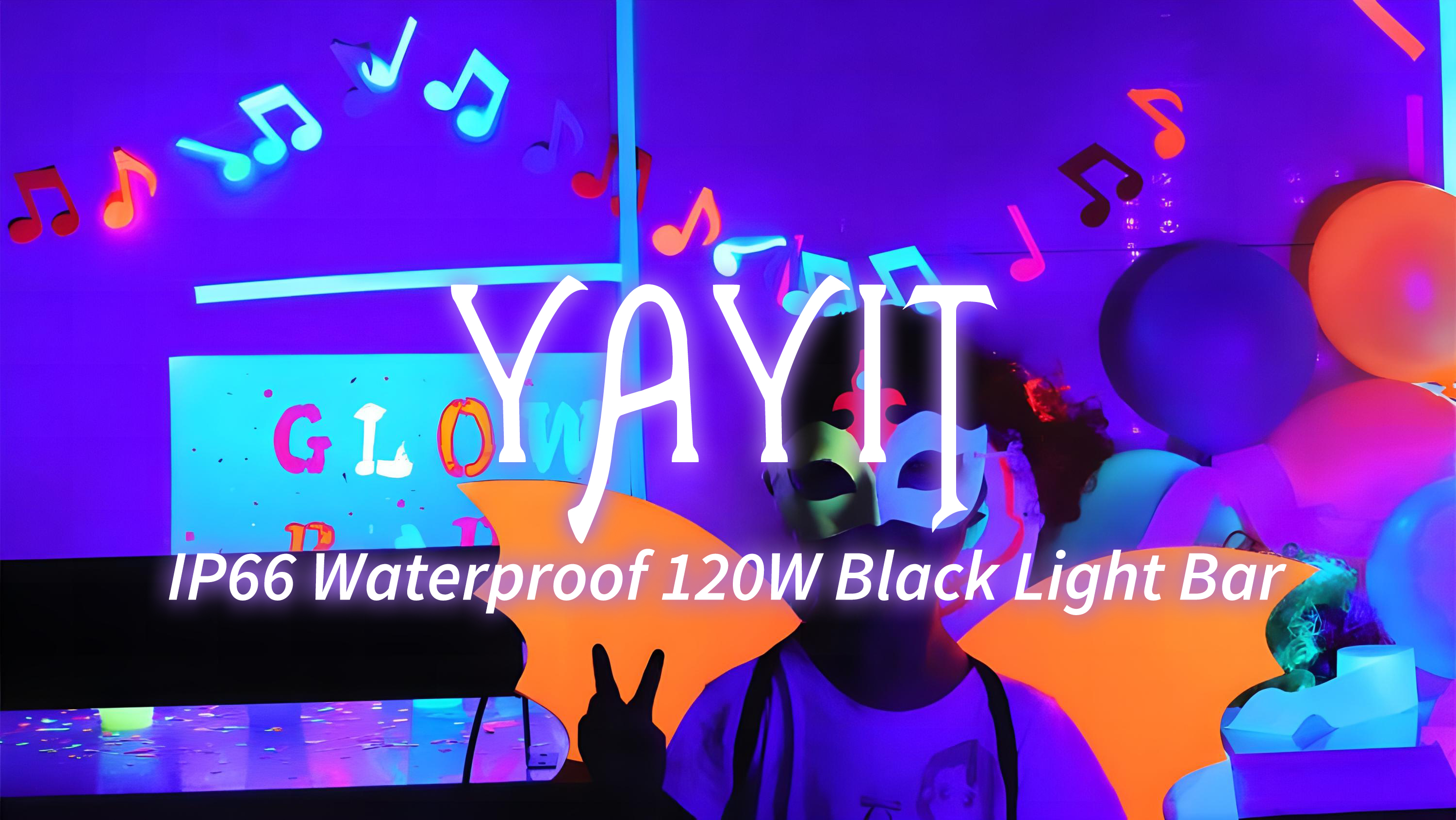 2 stuks 150W UV LED Blacklight, IP66 Waterdicht UV Schijnwerper, 395-400nm LED Black Light, Blacklight Led Met Schakelaar voor Halloween, lichaamsbeschildering, Podiumverlichting, Feestaccessoires