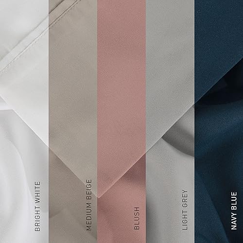 Miniatura 9 de Bedgear King Basic Bedding Essentials - Juego de sábanas ligeras, impermeables y transpirables, lavables, resistentes a las manchas, color gris claro