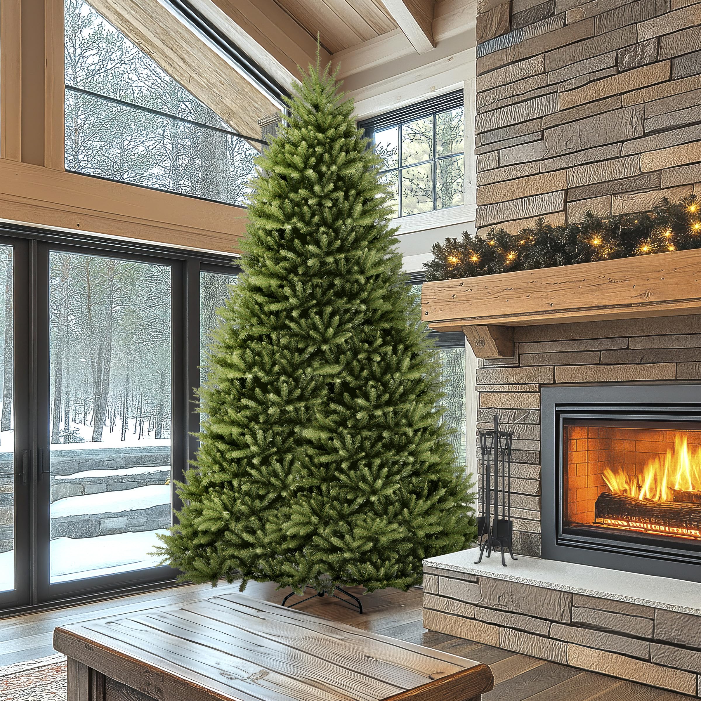 Buy National Tree 12 Foot Dunhill Fir Tree, Hinged (DUH-120