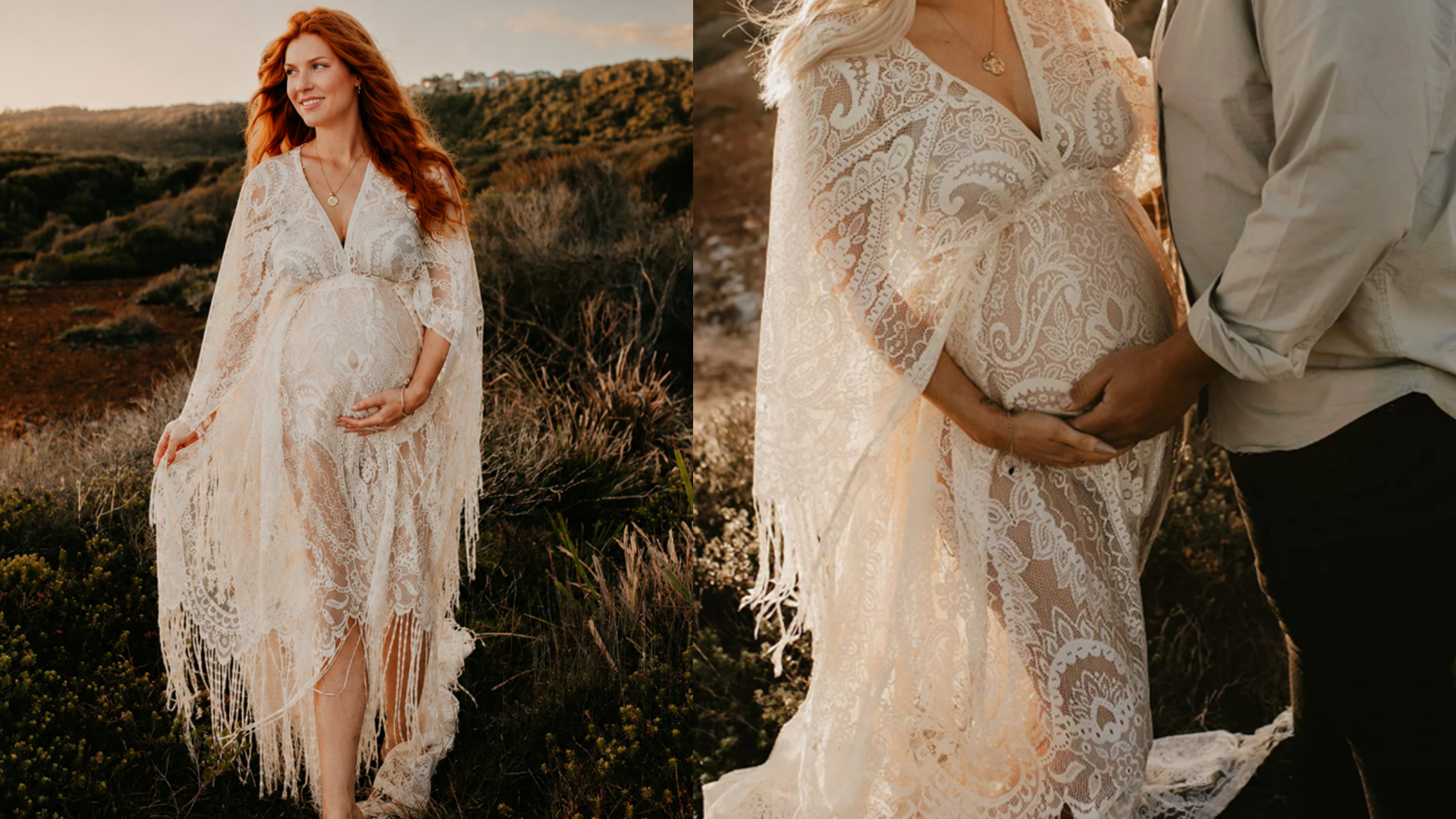 lace maternity dress amazon Flybridal Boho Flowy Photoshoot Tassels Full Sleeve V- Neckline Pregnancy Photography Dresses Black Size Small at Women's Clothing store Color:Freesia JUDE SHAWL LAPEL LONG a line sweater dress do not bleach and