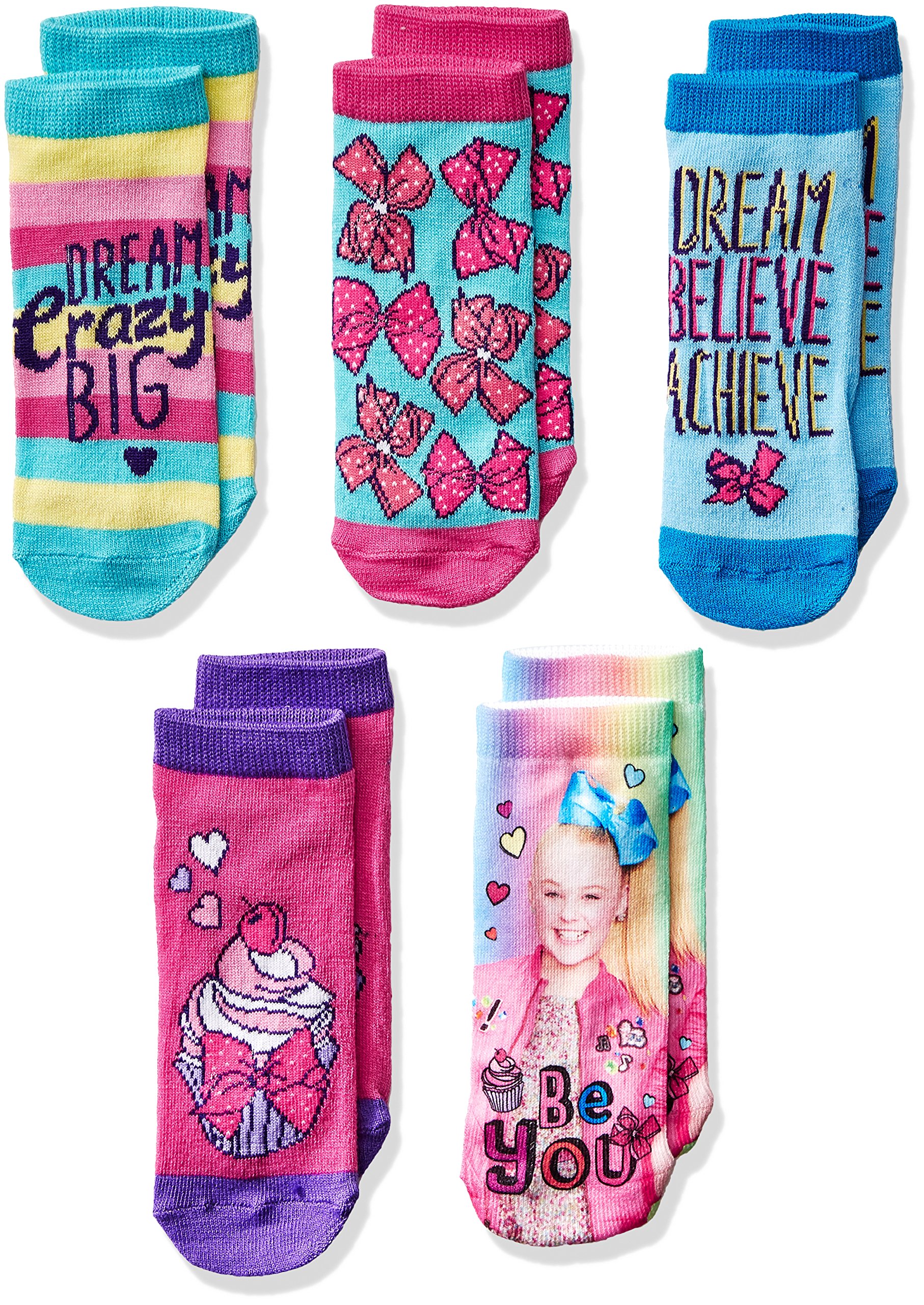 JoJo Siwa Girl's Casual Sock (Pack of 5)