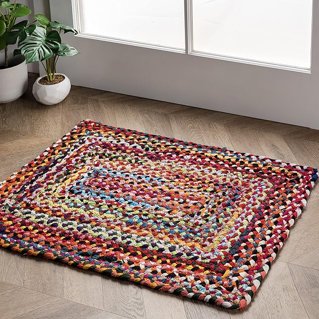nuLOOM Tammara Bohemian Hand Braided Accent Rug, 61 cm x 91 cm, Multi