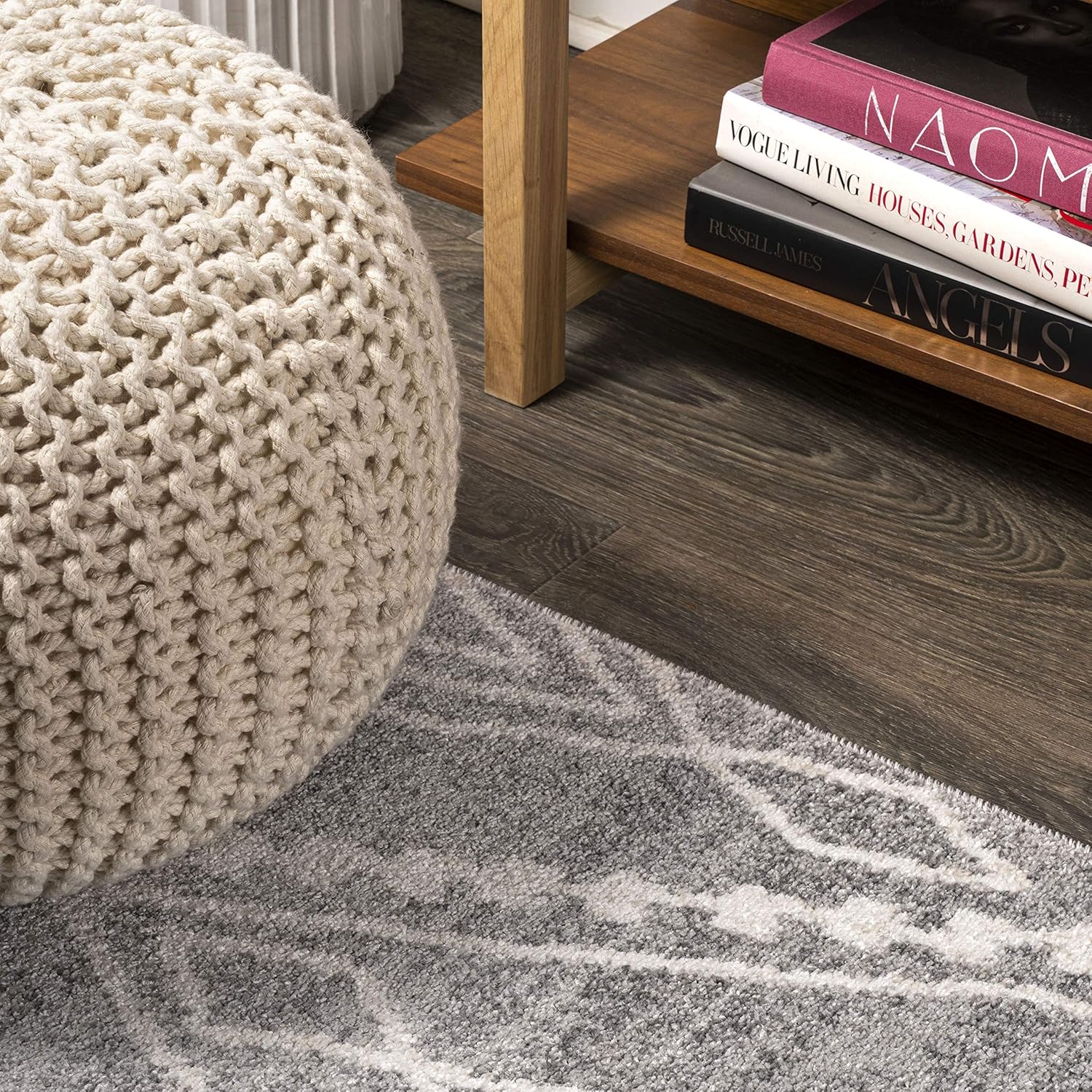 JONATHAN Y Rih Moroccan Style Diamond Gray/Ivory Runner Rug, 2x10, Bohemian, Casual, Easy-Cleaning for Living Room, Bedroom, Kitchen, Pet Friendly, Non-Shedding (MOH306B-210)