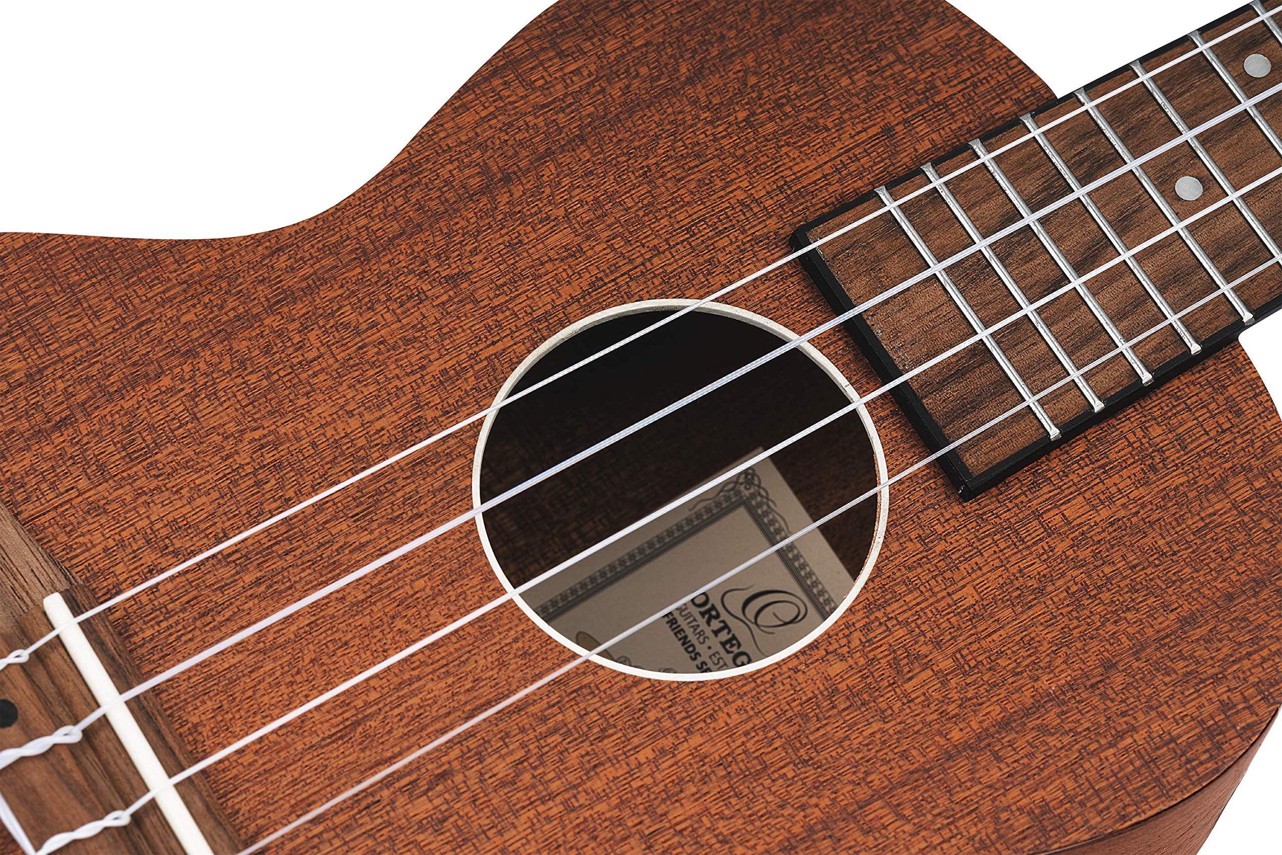 Ortega Guitars Ukulélé Concert Acoustique – Série Timber – Housse Incluse – Sapele, Naturel (RFU11S)