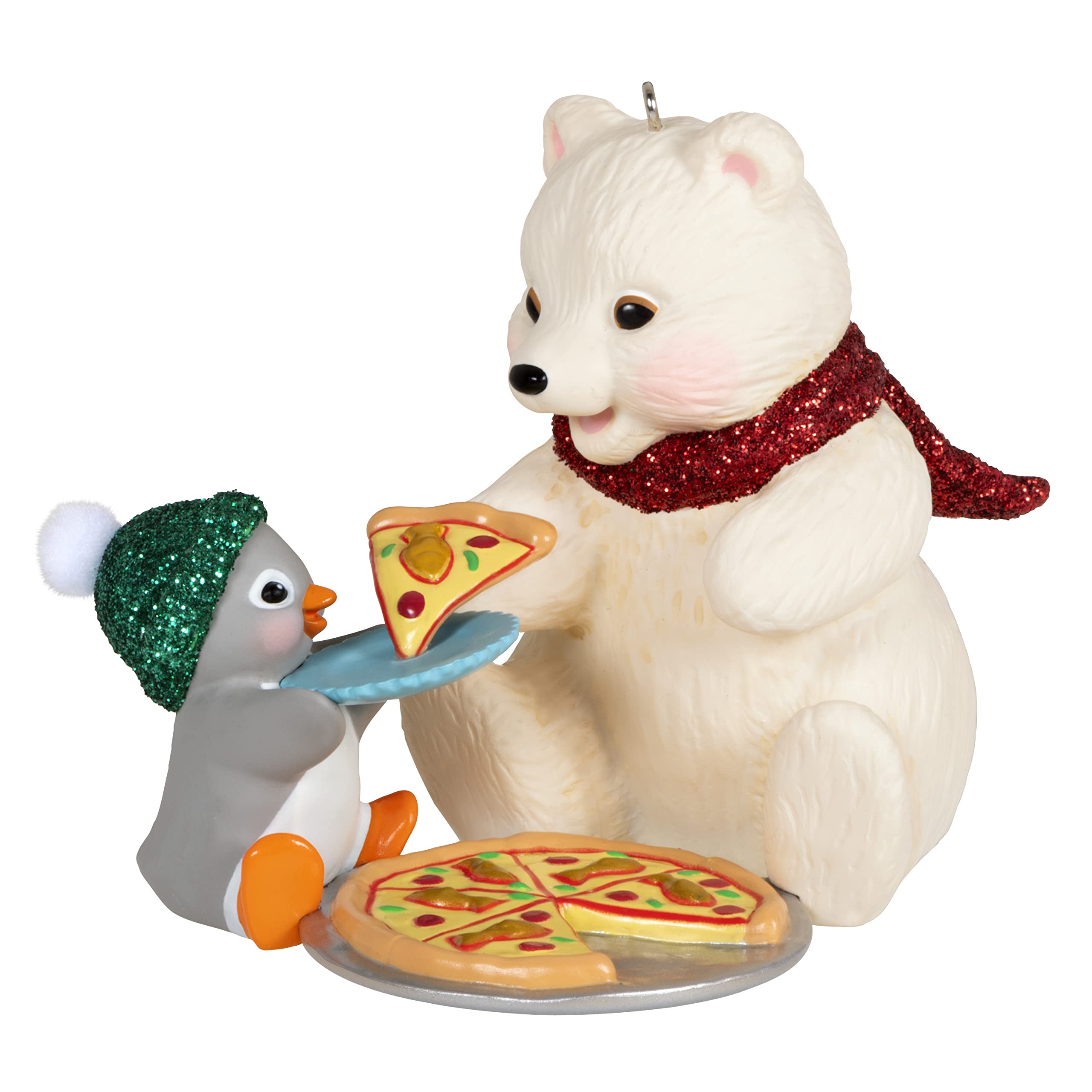 Hallmark Keepsake Christmas Ornament 2023, Snowball and Tuxedo Sharing a Slice, Snowman Gifts