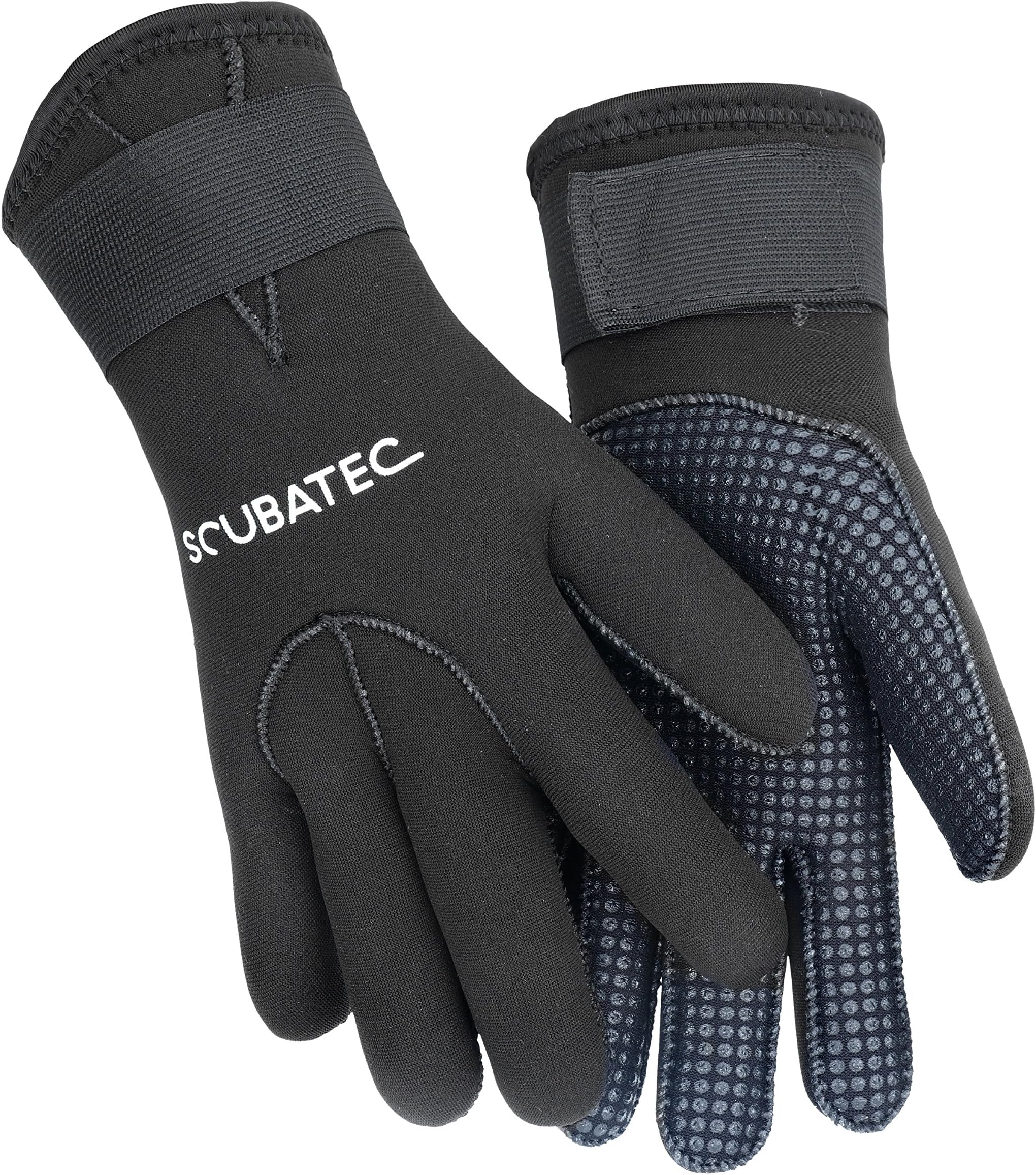 Scubatec Neoprene Gloves Scuba Diving Gloves 5 mm Black