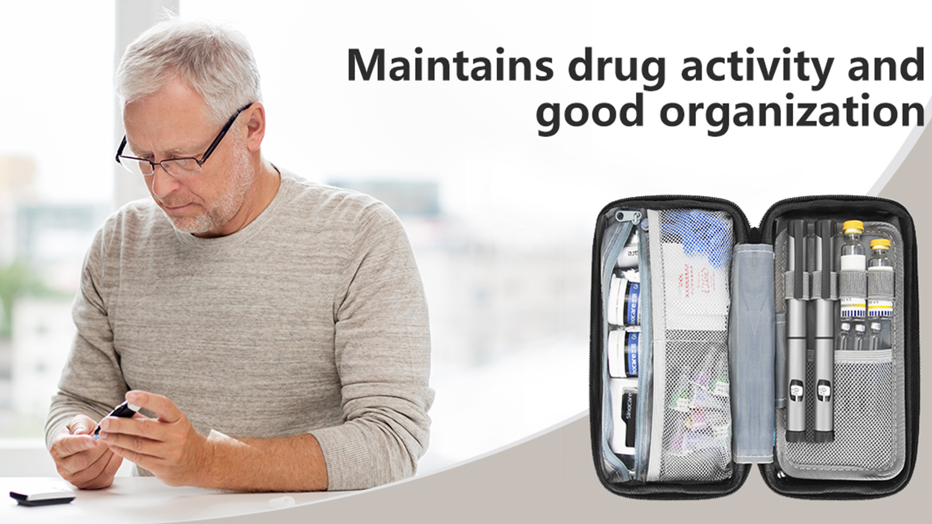 Amazon.com: Medineed Insulin Cooler Travel Case, 4 Pens Diabetes Travel  Case TSA Approved, Medicine Organizer, Medication Cooler for Medicine Kit  with 2 Ice Packs (Milky White) : Health & Household
