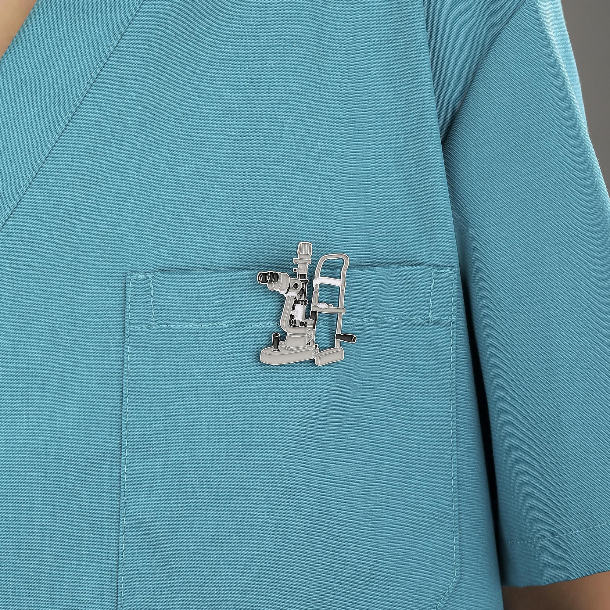 Uterus Gynecology Brooch with Pearl Zircon Medical Womb Pin