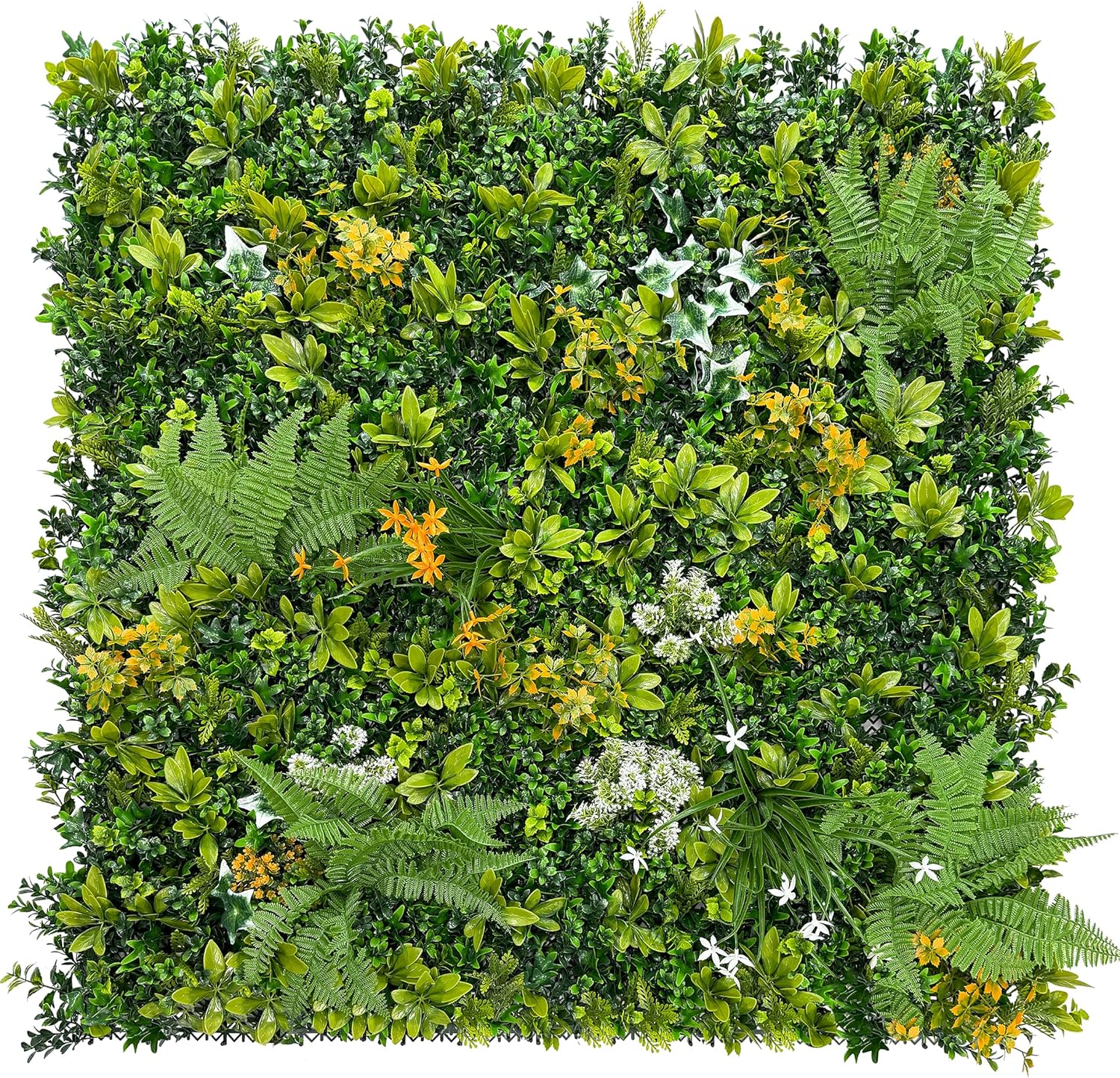 Artificial Boxwood Hedges Panels Roll: 20"x20" 12P UV-Anti Faux Greennery Grass Wall Privacy Backdrop Fence Screen for Garden Fence Covering Privacy, Outdoor Indoor Home Decor