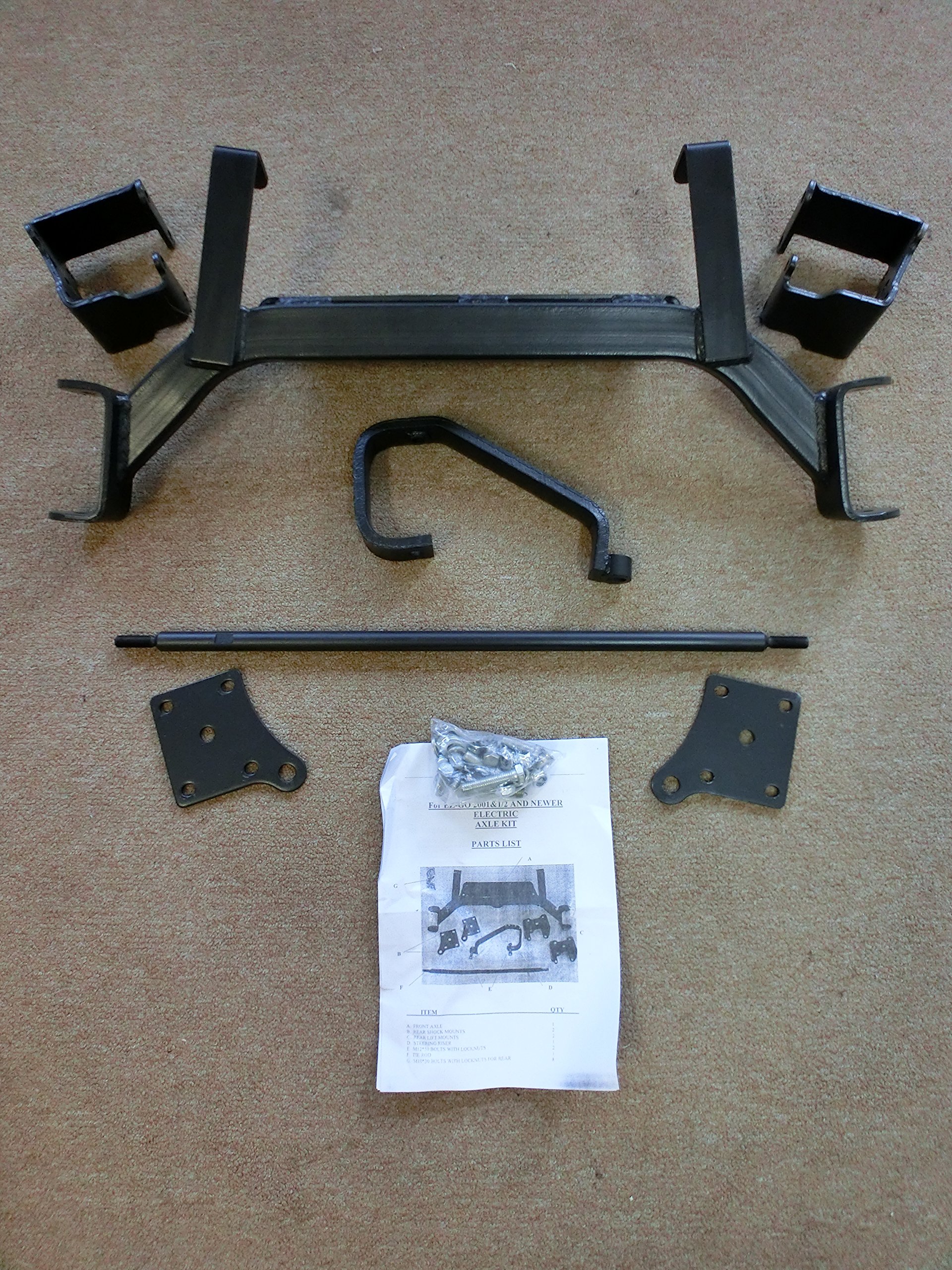 EZGO TXT Electric Golf Cart 20012013 6" STEELENG Lift Kit + 12