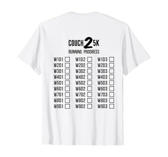 Amazon Com Couch 2 5k Running Motivation Tee Back Light Colors