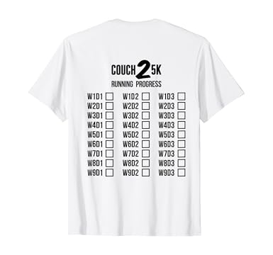 Amazon Com Couch 2 5k Running Motivation Tee Back Light Colors