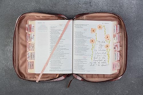 Miniatura 3 de DiverseBee, Funda para la Biblia con manijas, funda para transportar con cremallera, para mujer y niña, bolso de mano para niños, funda para la