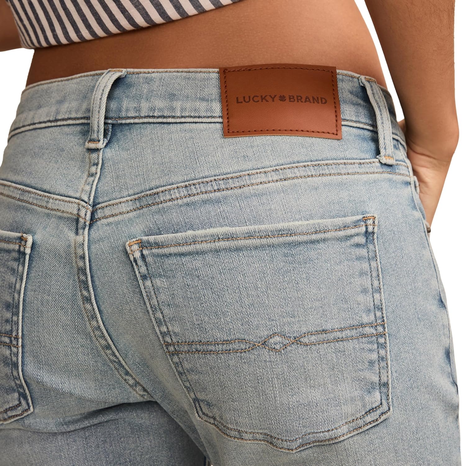 Lucky Brand Womens Mid Rise Sweet Straight Jeans - Image 6