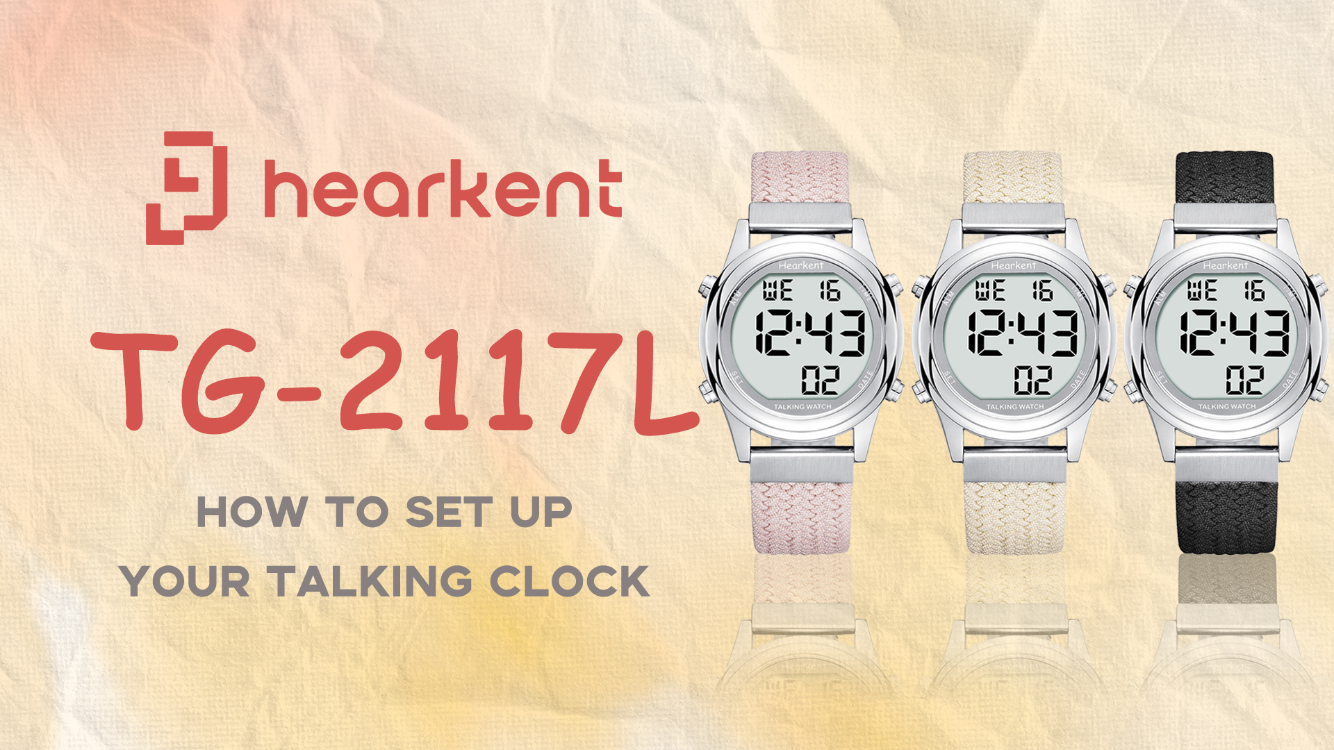 Hearkent Digital Talking Watch for Ladies with American