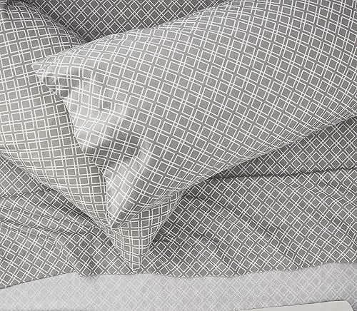 Miniatura 2 de Comfort Spaces - Juego de cama de franela de algodón cálido y transpirable con sábanas de bolsillo profundo y fundas de almohada, tamaño Cal King,